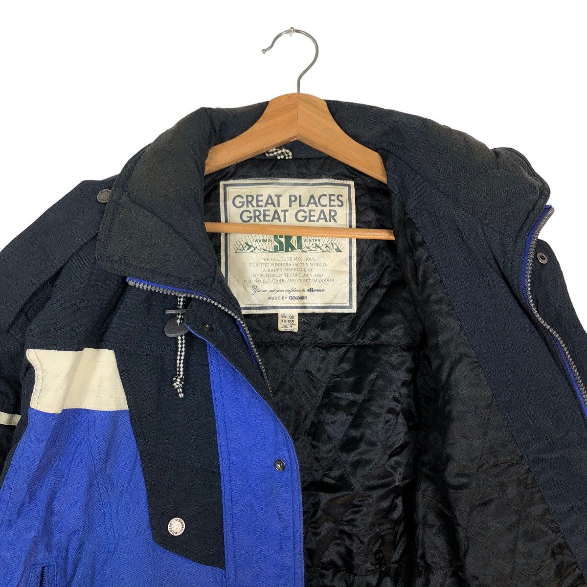 Japanese Brand 🔥VINTAGE CROPPED SKI JACKET ELLESSE GREAT PLACES GREAT GEAR Size US M / EU 48-50 / 2 - 10 Thumbnail