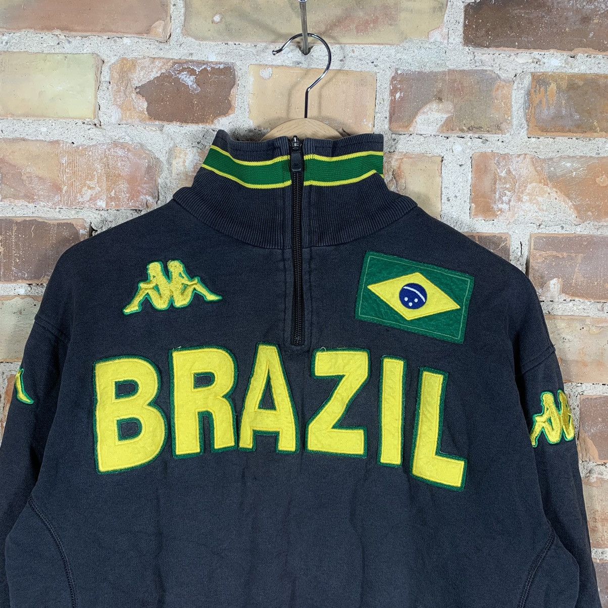 Kappa Vintage 00’s BlockCore Style Kappa Brazil Soccer Sweatshirt Size US L / EU 52-54 / 3 - 4 Thumbnail