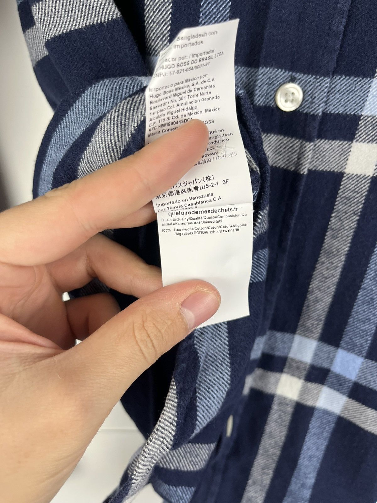 Hugo Boss Hugo Boss Streetwear Plaid Cotton Shirt Button Up Size US S / EU 44-46 / 1 - 9 Thumbnail