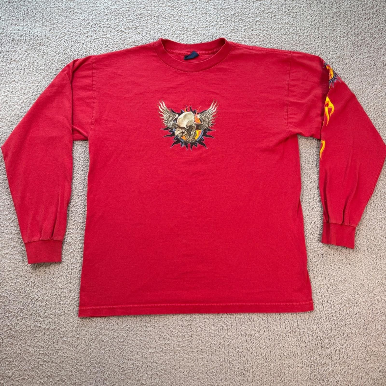 Other Vintage Extreme Limit Mens Red Long Sleeve Eagle T Shirt L Size US L / EU 52-54 / 3 - 1 Thumbnail