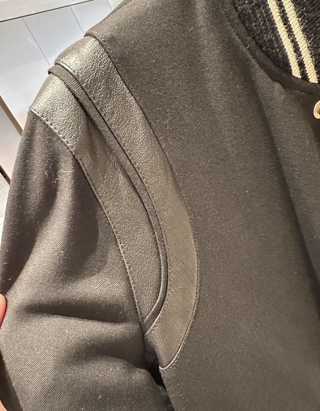 Saint Laurent Paris × Yves Saint Laurent Saint Laurent Teddy baseball jacket2412-Nextarrow Size US S / EU 44-46 / 1 - 3 Thumbnail