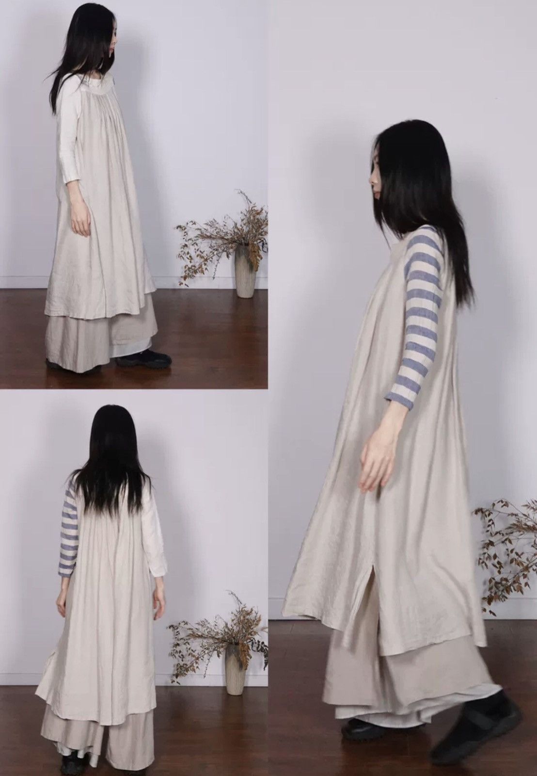 Kapital KAPITAL Kazuhiro Hirata single-sided daily linen skirt Size XS / US 0-2 / IT 36-38 - 4 Thumbnail