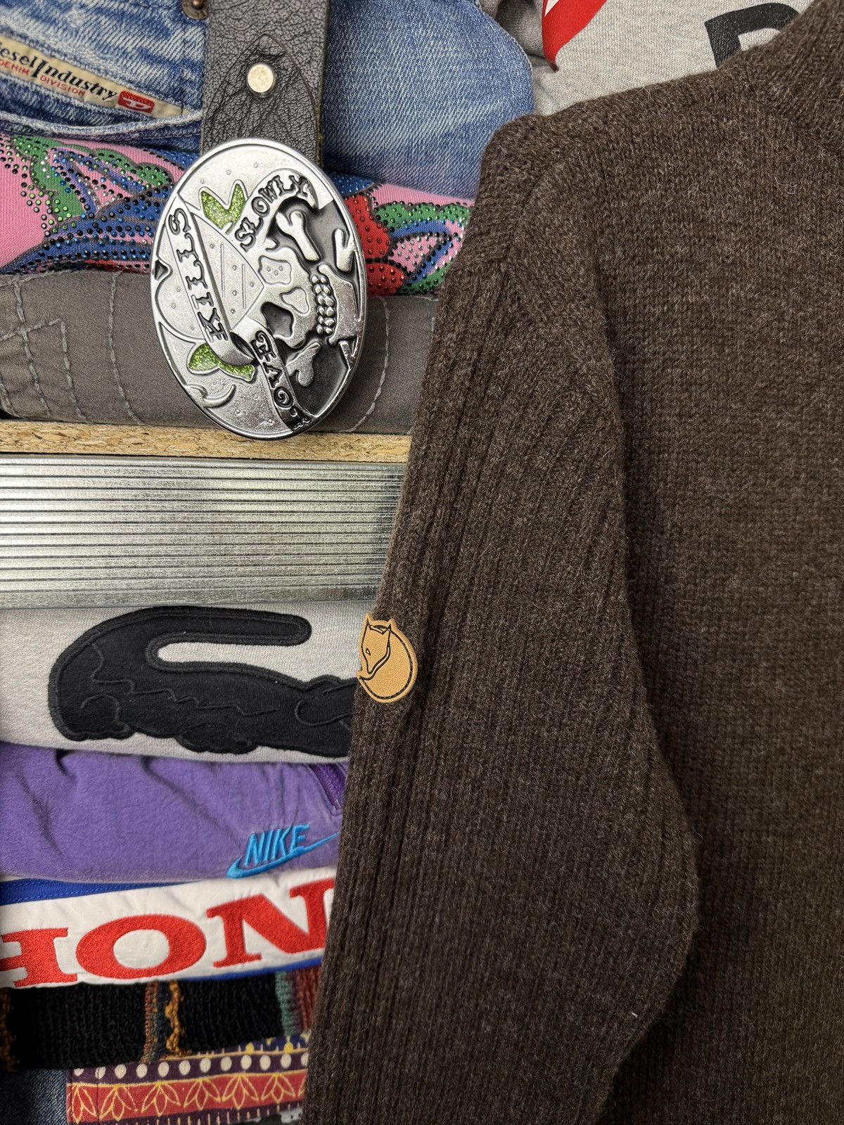 Fjallraven FJALLRAVEN Wool Red Fox Sweater Jumper Zip Hiking Big Logo Size US M / EU 48-50 / 2 - 10 Thumbnail