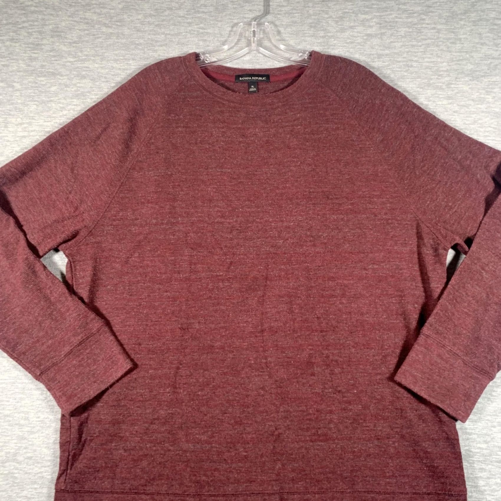Banana Republic Banana Republic Sweater Mens XL Red Crewneck Knit Pullover Long Sleeve Soft Size US XL / EU 56 / 4 - 2 Thumbnail