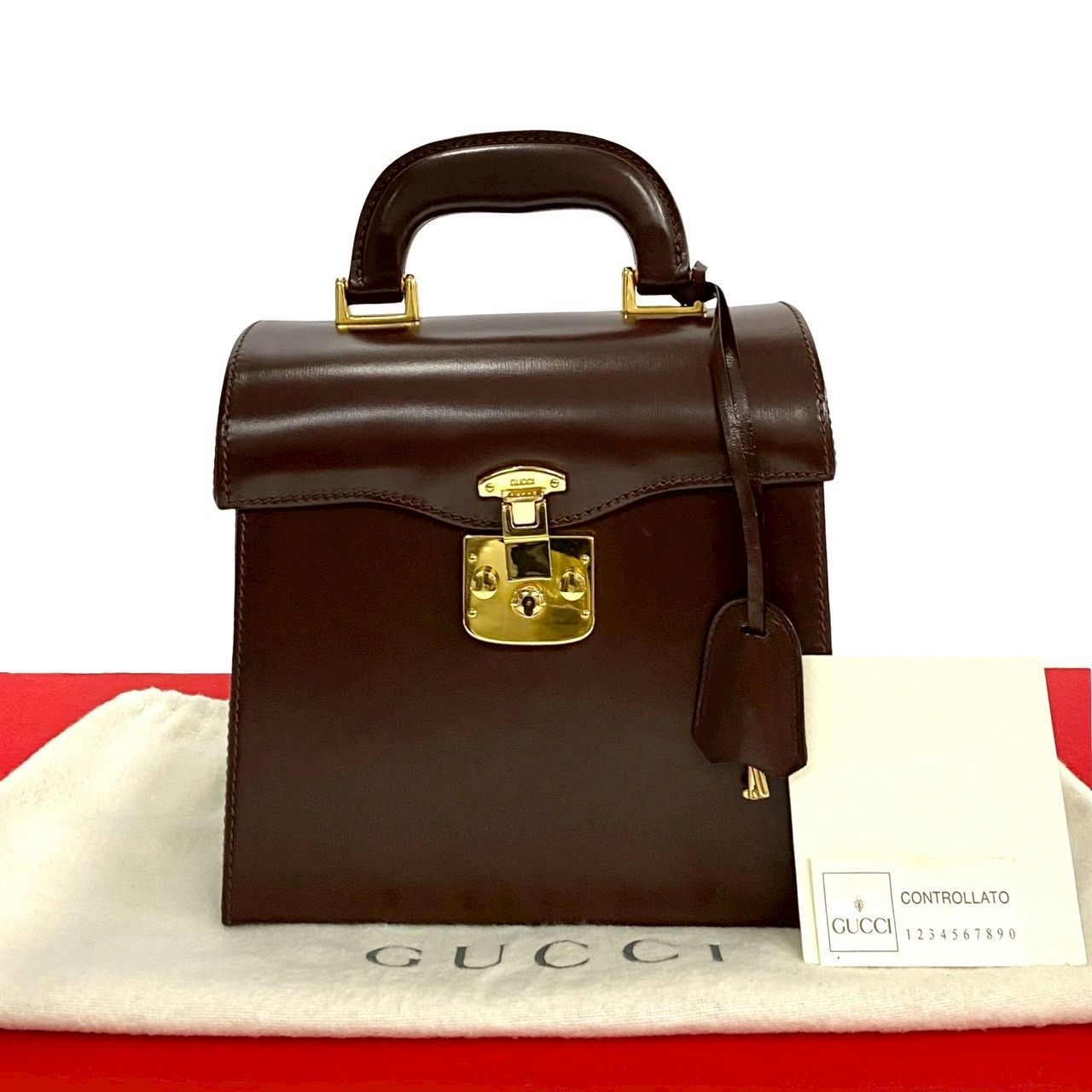 Gucci Gucci Gucci Leather Handbag Leather Handbag DUTY FREE for USA Size ONE SIZE - 1 Thumbnail