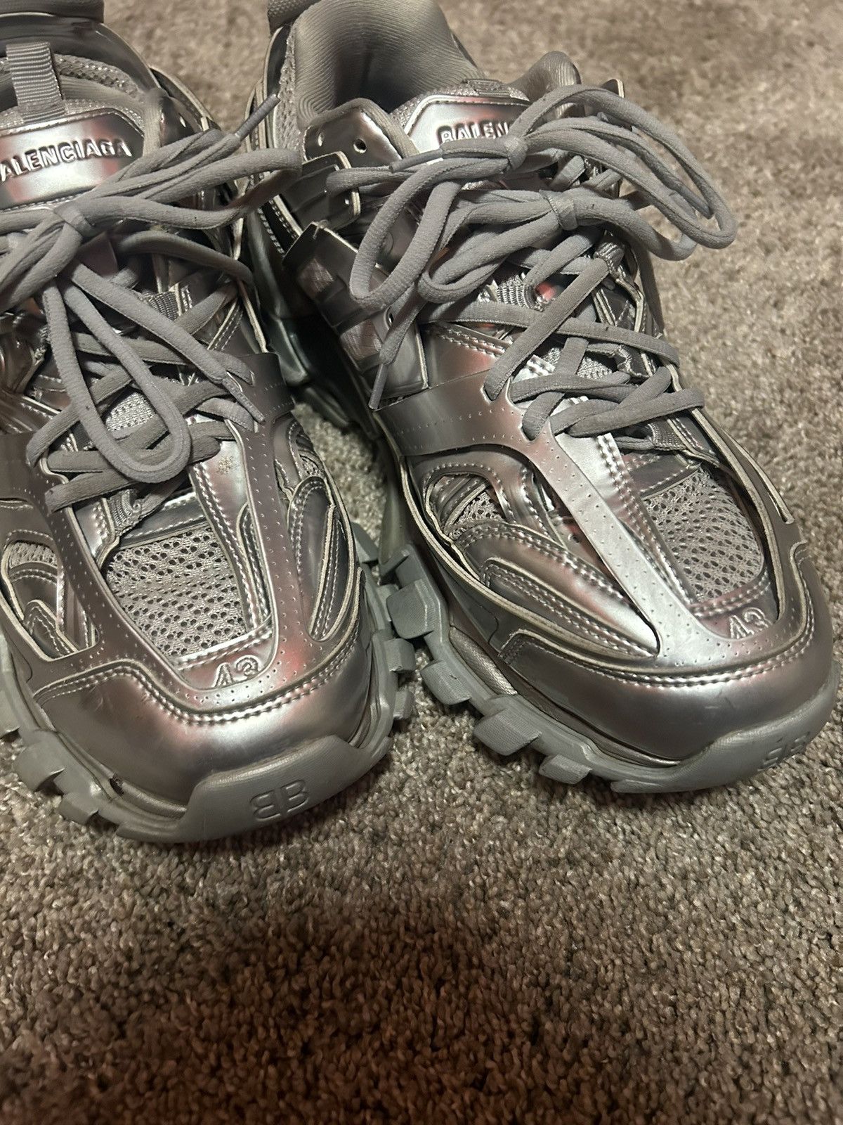 Balenciaga Silver balenciaga tracks Size US 10 / EU 43 - 10 Thumbnail