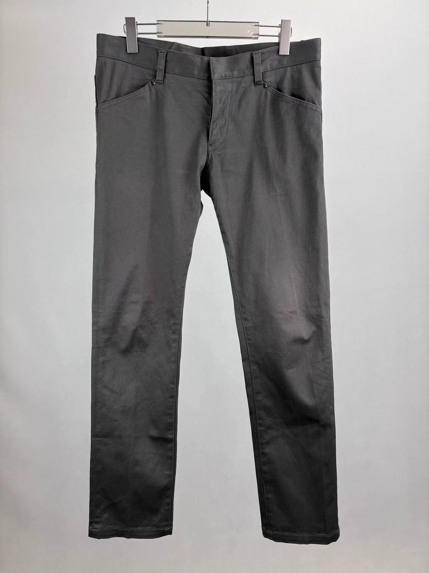 Prada PRADA Leather Logo Back Trousers K1 Size US 34 / EU 50 - 1 Thumbnail
