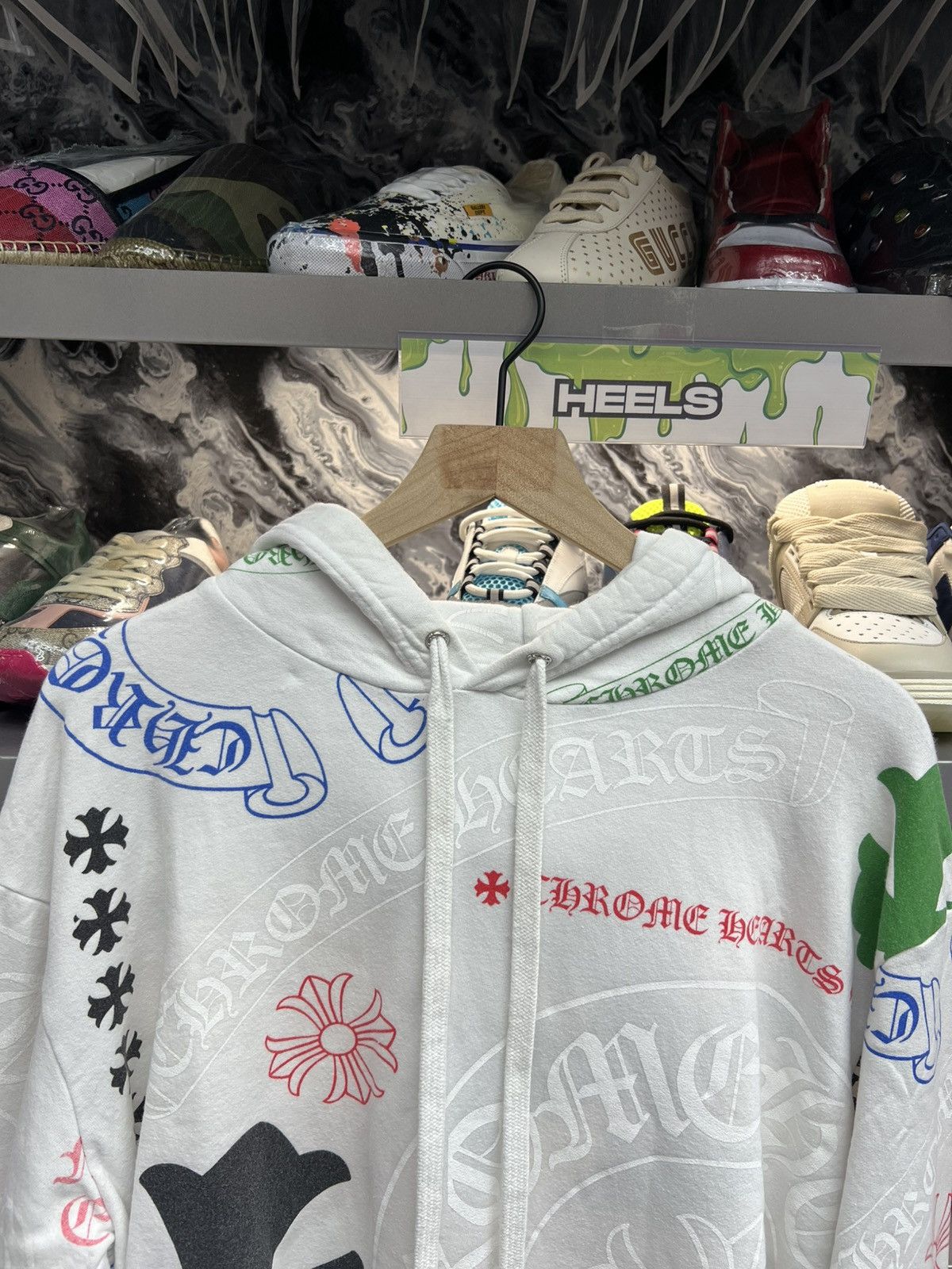 Chrome Hearts Chrome Hearts Stencil Multicolor Hoodie Size US M / EU 48-50 / 2 - 3 Thumbnail
