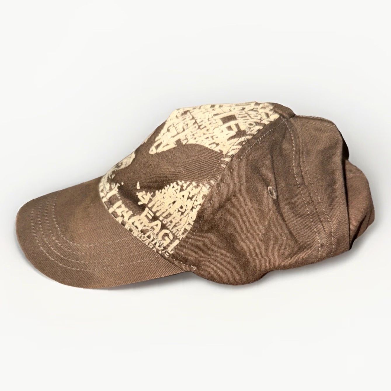 American Eagle Outfitters VINTAGE American Eagle Outfitters Hat Cap S/M Brown Geometric Eagle Word-Art Since 77 2000s Y2K Mens Boys Size ONE SIZE - 2 Thumbnail