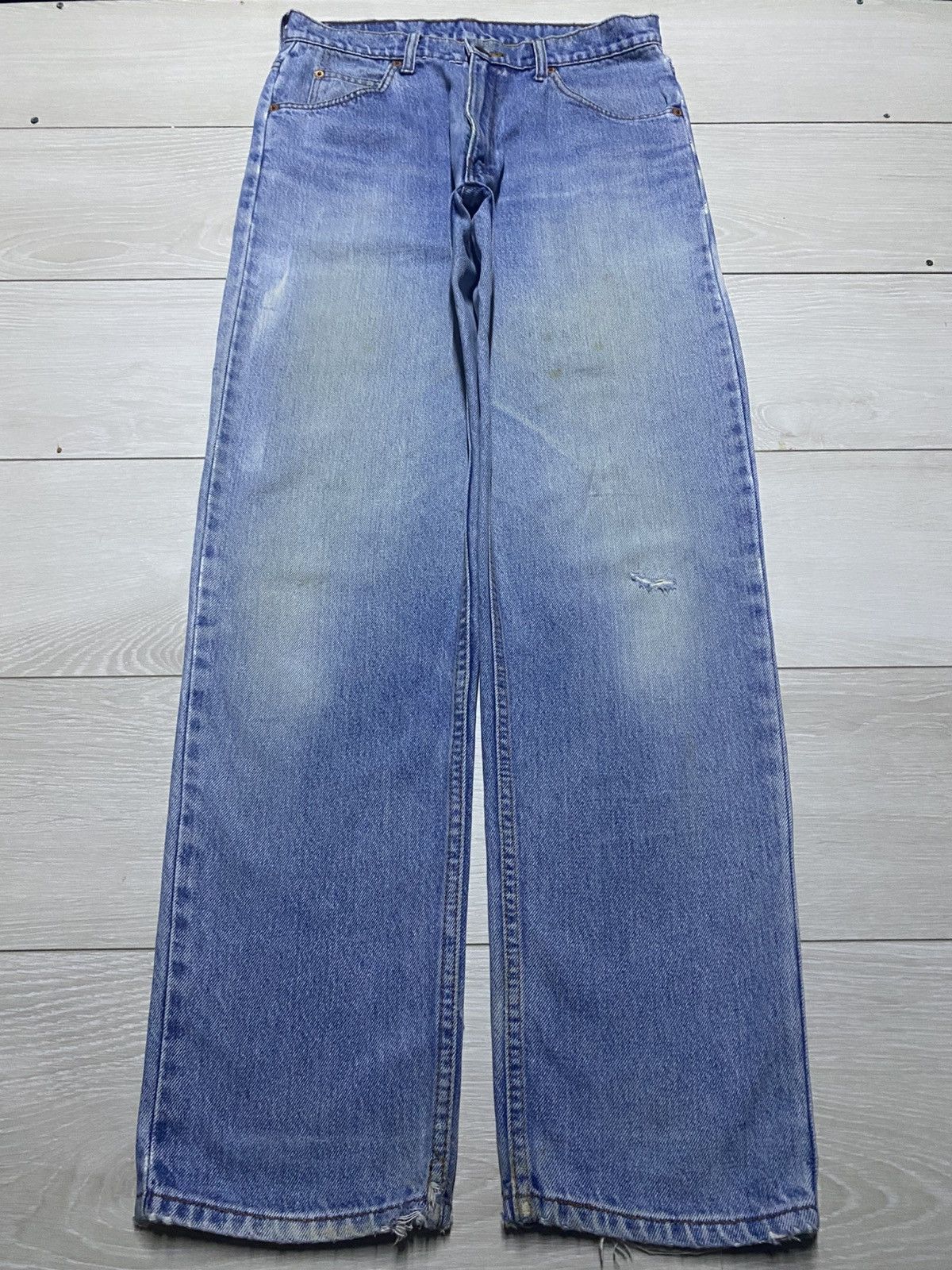 Levi's Vintage Levis 510 Light Wash Bleach Distressed Jeans Size US 30 / EU 46 - 5 Thumbnail