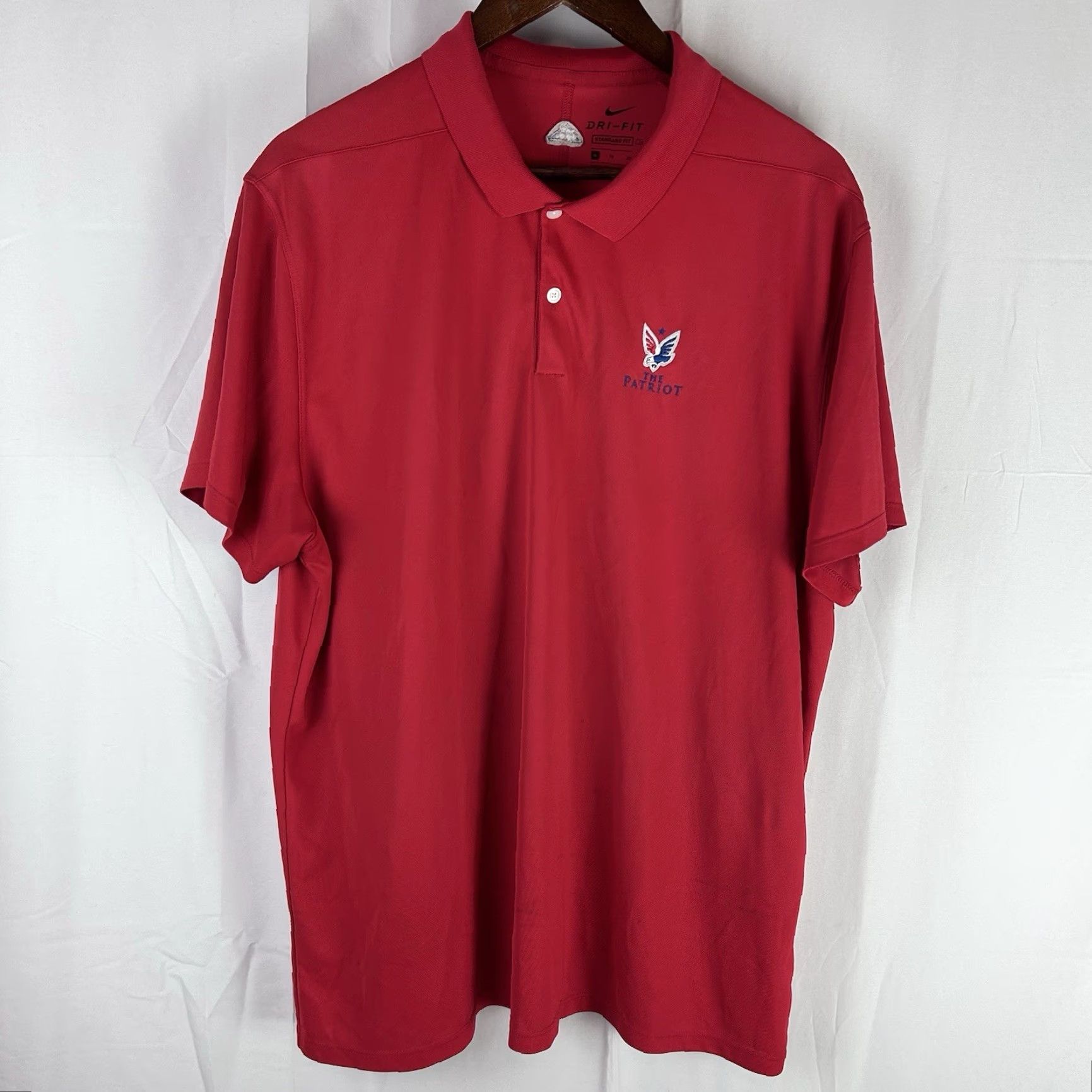 Nike Nike Dri-Fit Polo Shirt Men XL Red Golf The Patriot Folds of Honor Flaw Size US XL / EU 56 / 4 - 2 Thumbnail