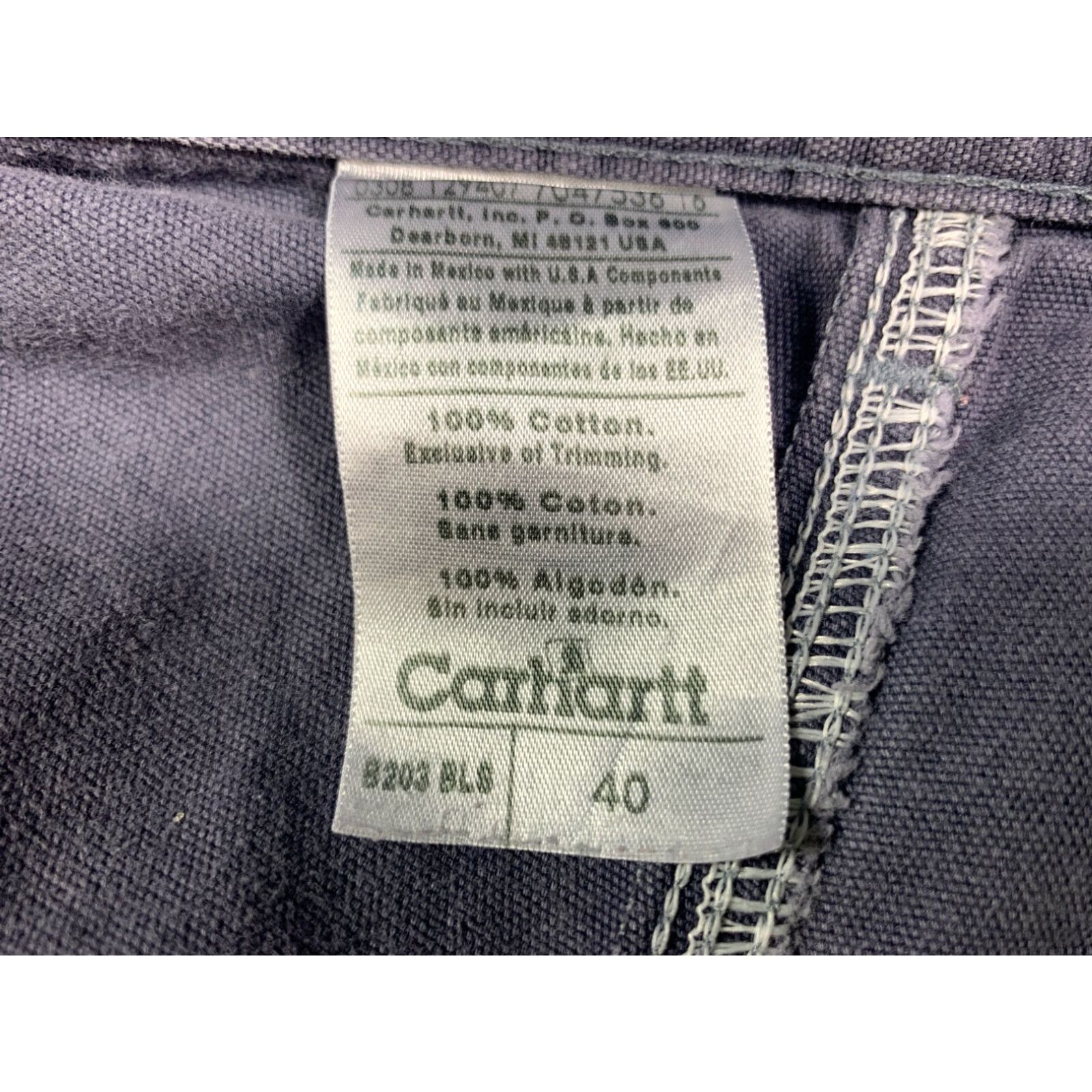 Carhartt Carhartt Relaxed Fit Mens Blue Gray Cargo Shorts Size 40 Size US 40 / EU 56 - 4 Thumbnail
