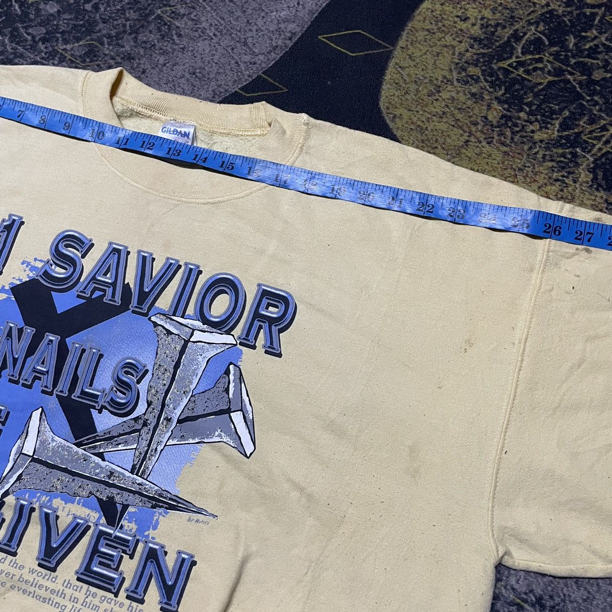 Gildan × Vintage 💥Y2k John 3: 16 Bible Quotes Sweatshirts Size US XL / EU 56 / 4 - 5 Thumbnail