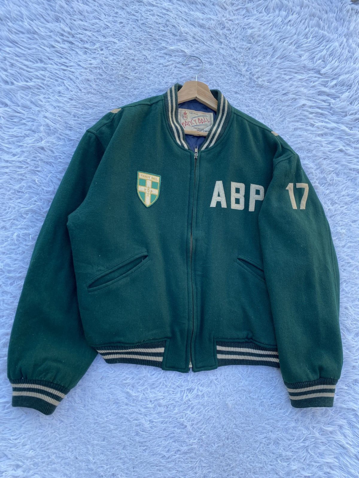 Vintage Vtg The Real Fancy Ball American Sportwear Varsity Jacket Size US L / EU 52-54 / 3 - 2 Thumbnail
