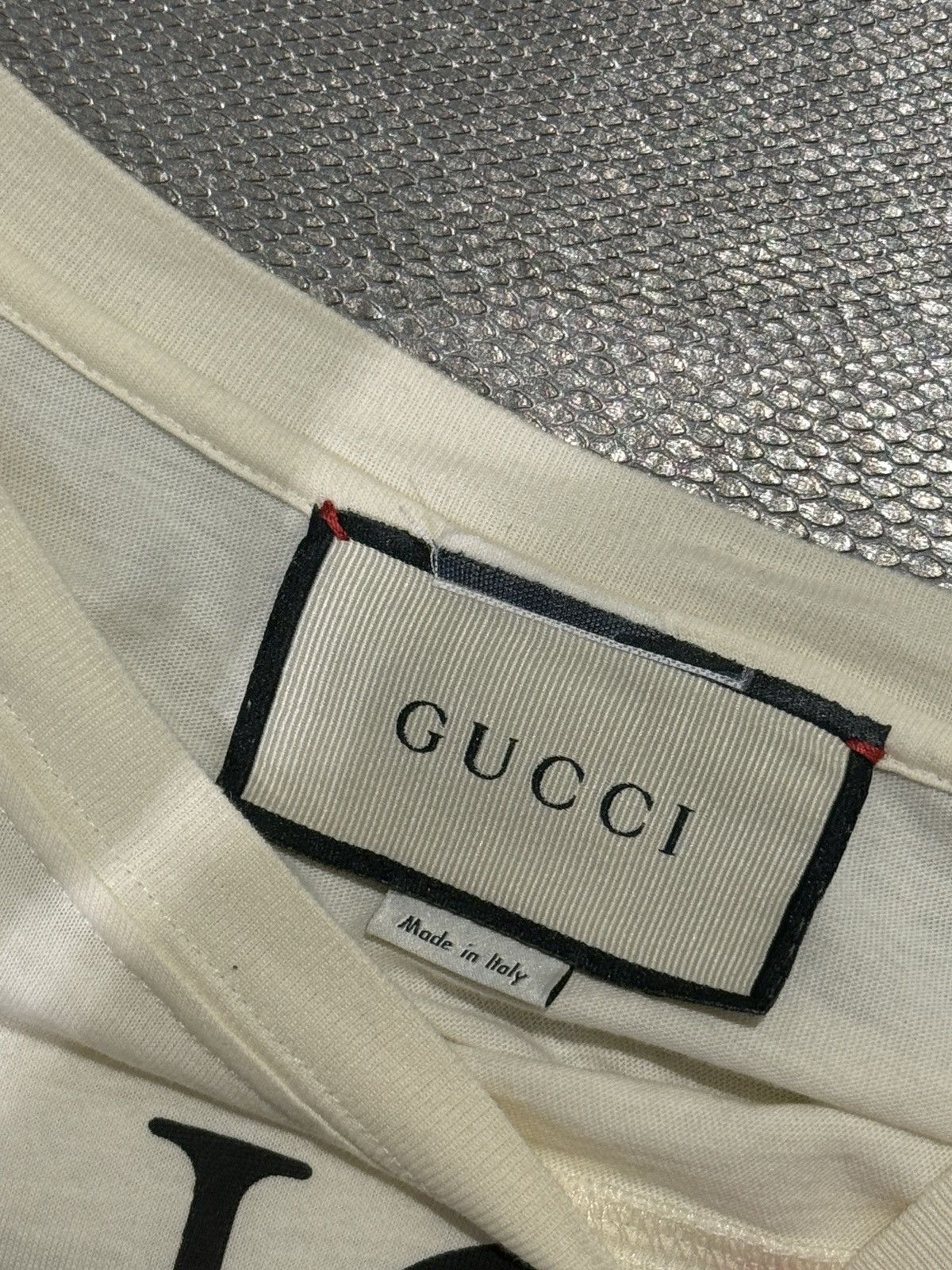 Gucci GUCCI GG LOGO T-SHIRT CREAM Size US M / EU 48-50 / 2 - 3 Thumbnail