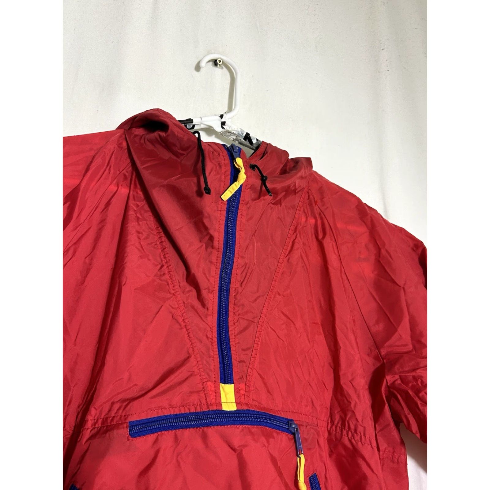 Sierra Designs VINTAGE Sierra Designs Mens Jacket Windbreaker 1/4 Zip Nylon Red Blue M Size US M / EU 48-50 / 2 - 2 Thumbnail