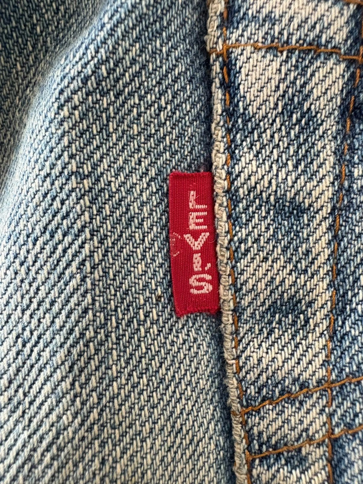 Levi's Vintage 90s Levis 502 Big E Selvedge Mud Wash Distress Jeans Size US 29 - 6 Thumbnail