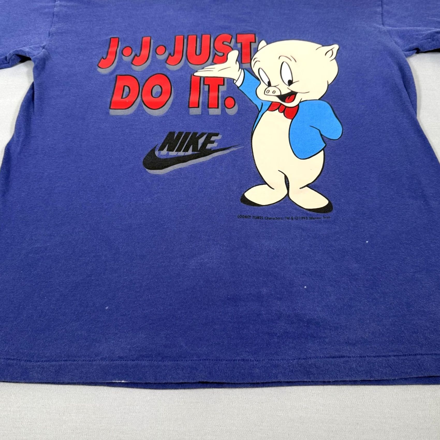 Nike VINTAGE Nike Shirt Mens M Blue Porky Pig Looney Tunes 90s Graphic Tee Size US M / EU 48-50 / 2 - 5 Thumbnail
