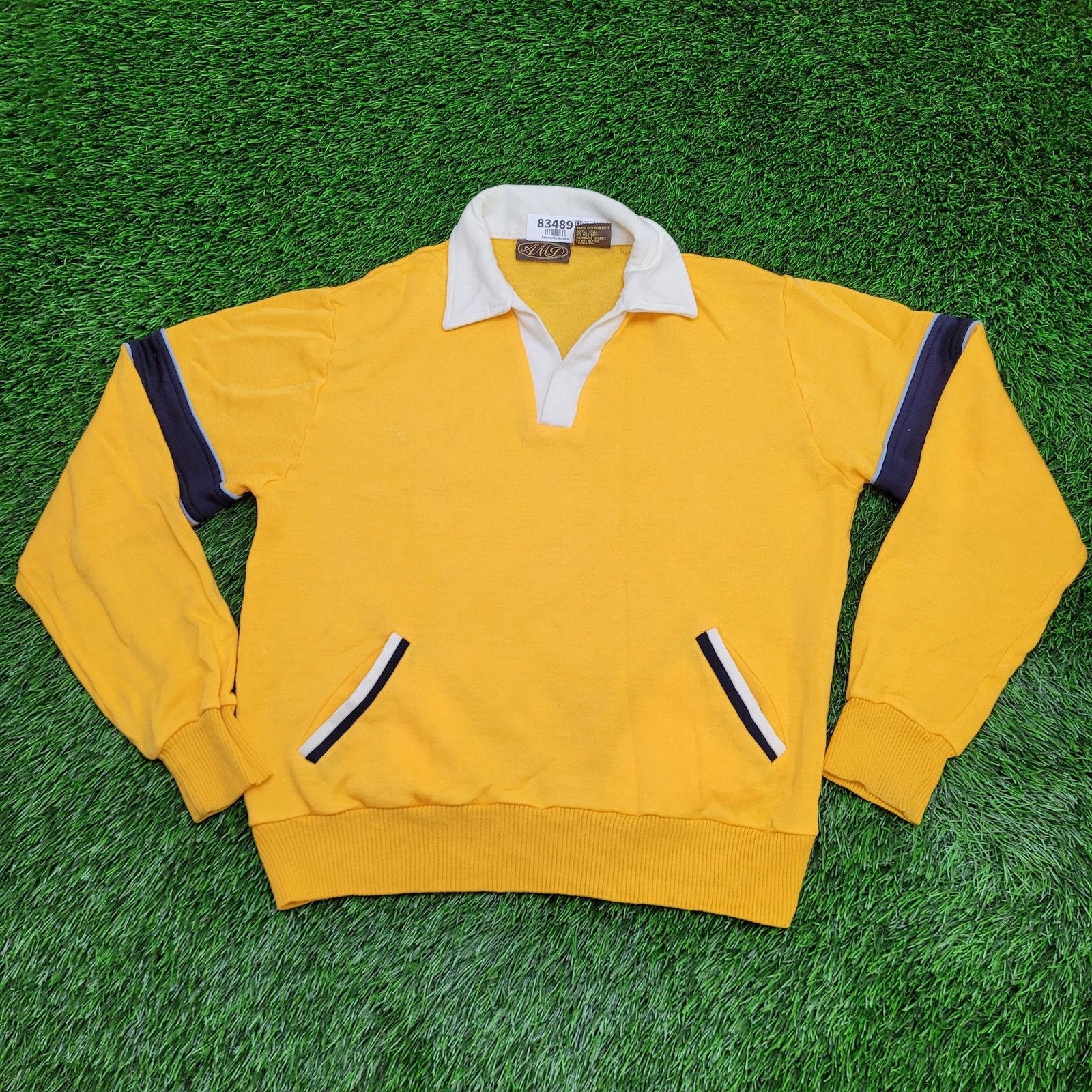 Other Vintage 90s MOD Collared Sweatshirt Medium 21x23 Crop Baggy Size US M / EU 48-50 / 2 - 1 Thumbnail