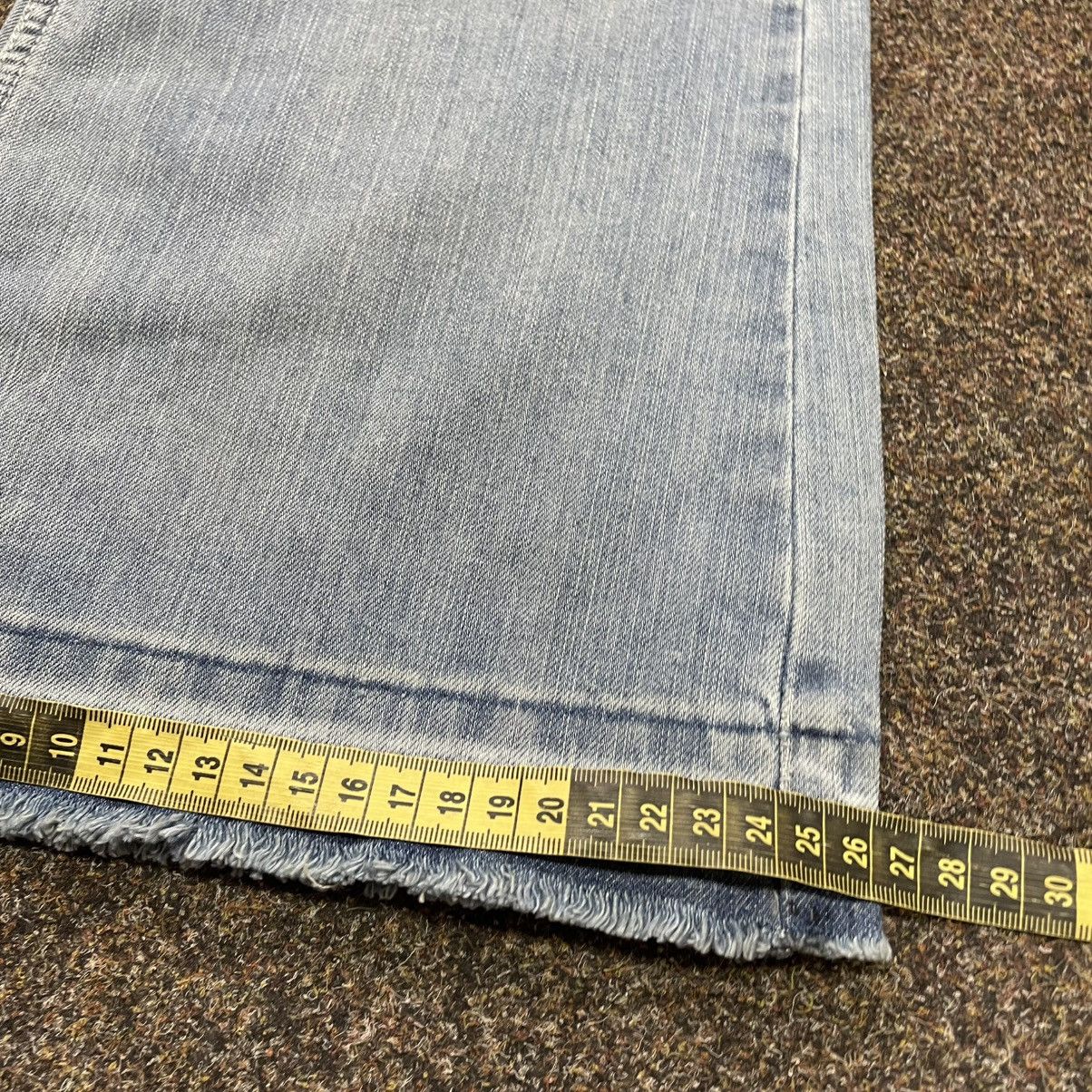 Vintage Vintage Y2K Baggy Flared Jeans Distressed Light Wash 90s Size 34" / US 12 / IT 48 - 8 Thumbnail