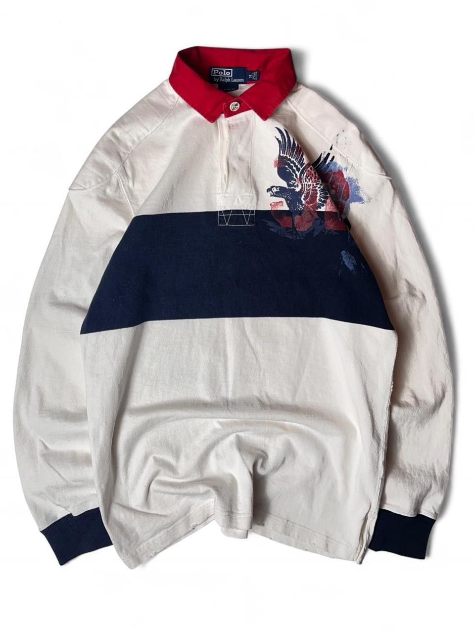 Polo Ralph Lauren 1990s very rare polo by ralph lauren cloud busters rugby Size US M / EU 48-50 / 2 - 2 Thumbnail