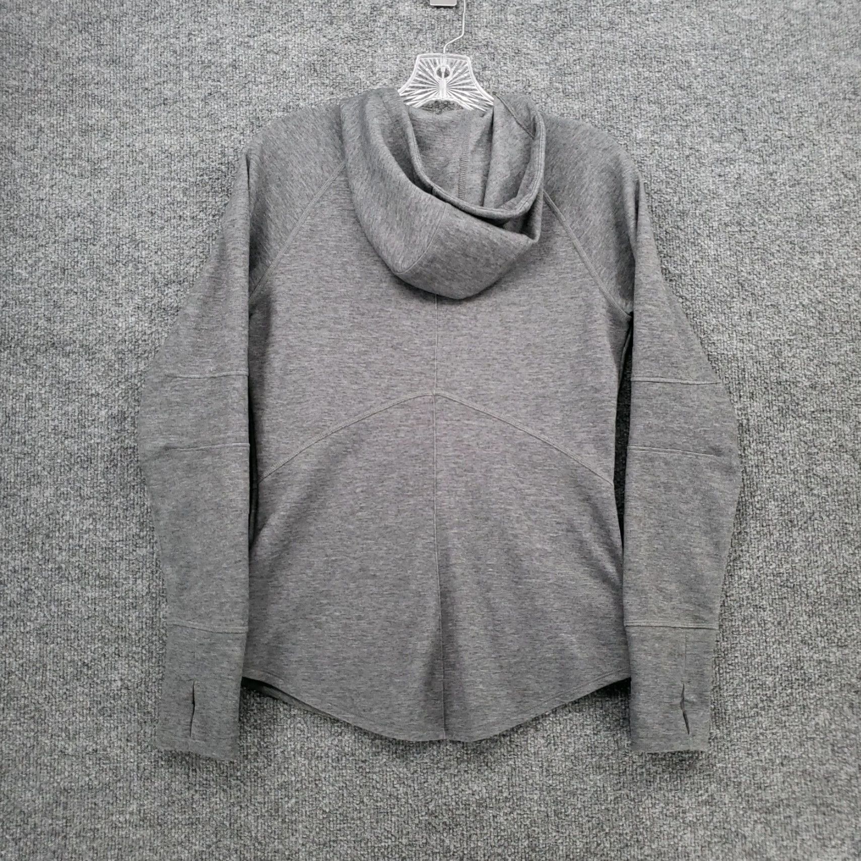 The North Face The North Face Full Zip Hoodie Womens S Gray Raglan Long Sleeve Thumbhole Size S / US 4 / IT 40 - 2 Thumbnail