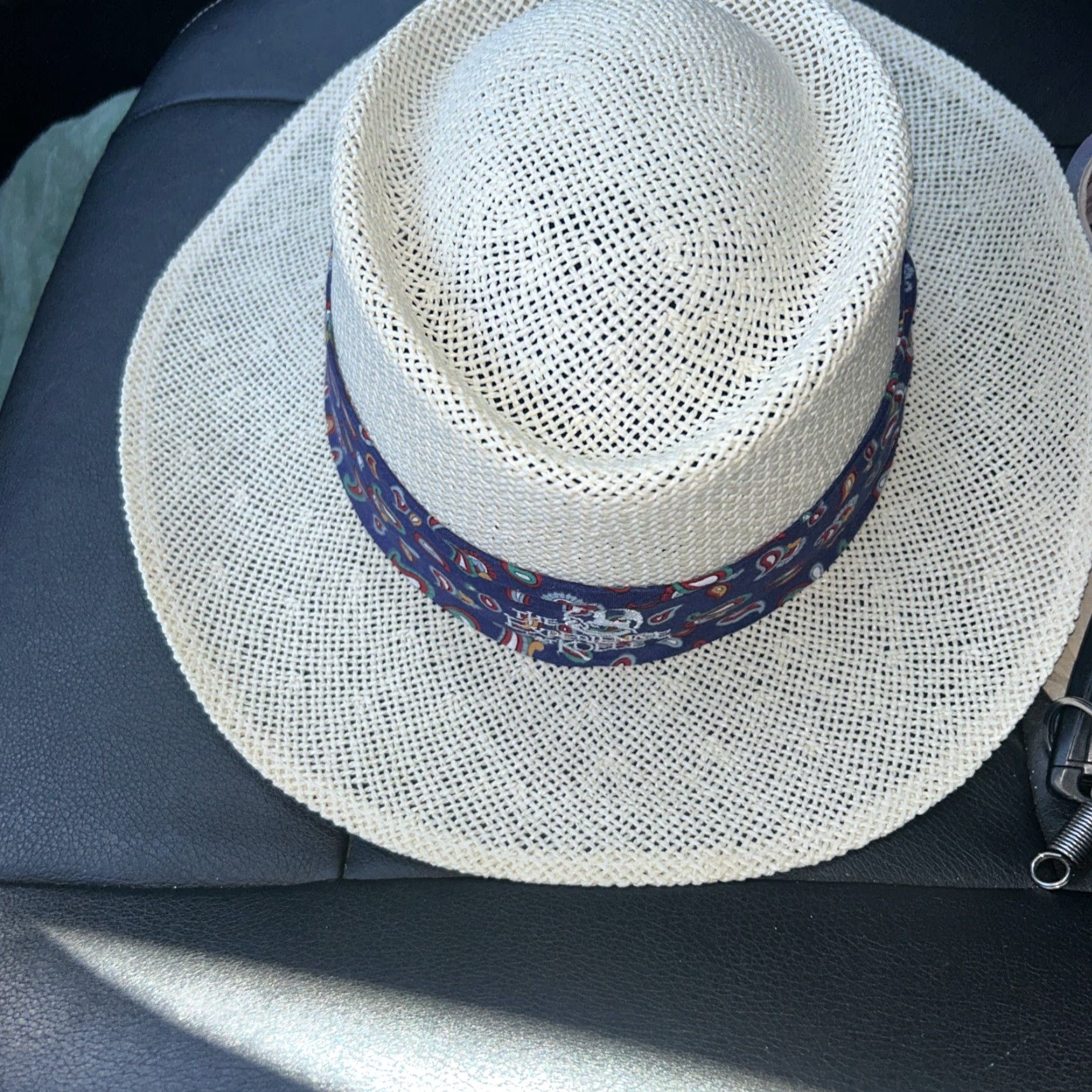 Vintage Cali Frame Woven Panama Hat Men's Made In USA Panama Hat tan USA Women Size ONE SIZE - 3 Thumbnail