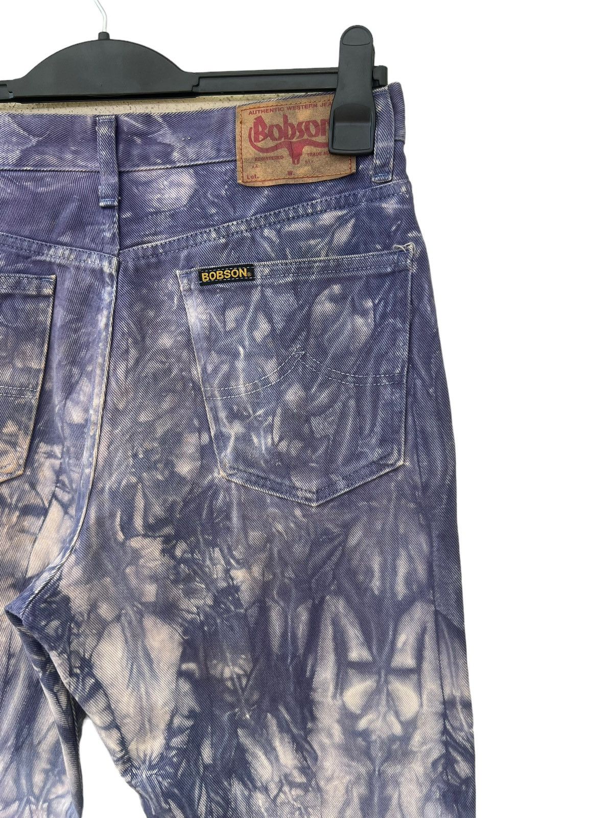 Big John Japan Brand BOBSON Made in Japan Purple Tie Dye Denim Jeans Size US 30 / EU 46 - 19 Thumbnail