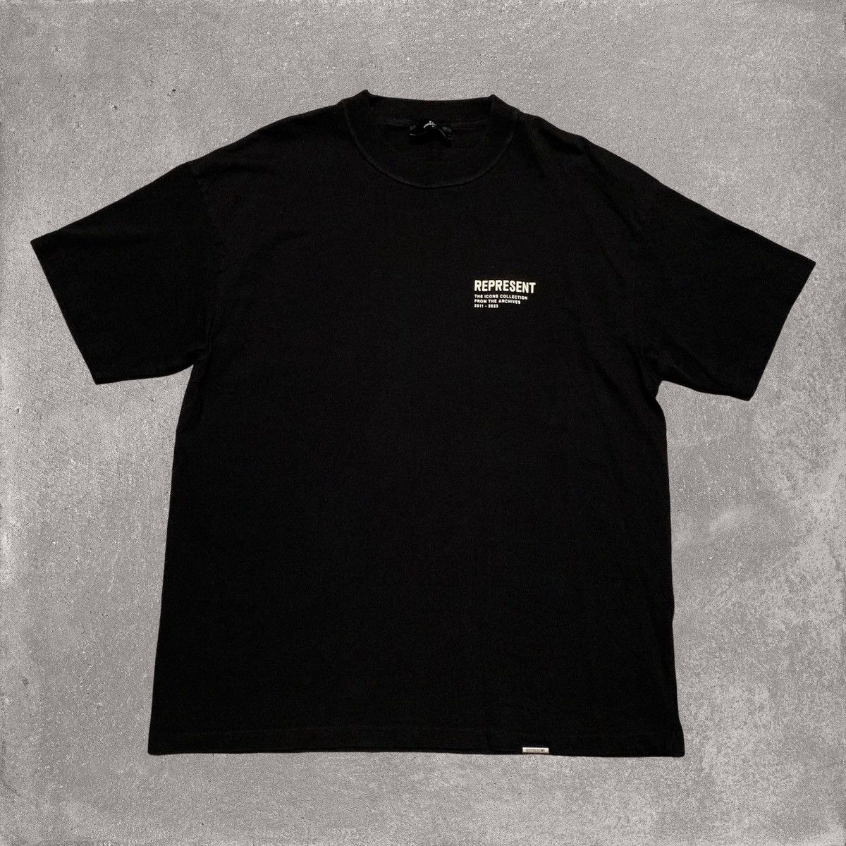Represent Clo. Represent Medium Icons Collection Jet Black Tee Size US M / EU 48-50 / 2 - 2 Thumbnail