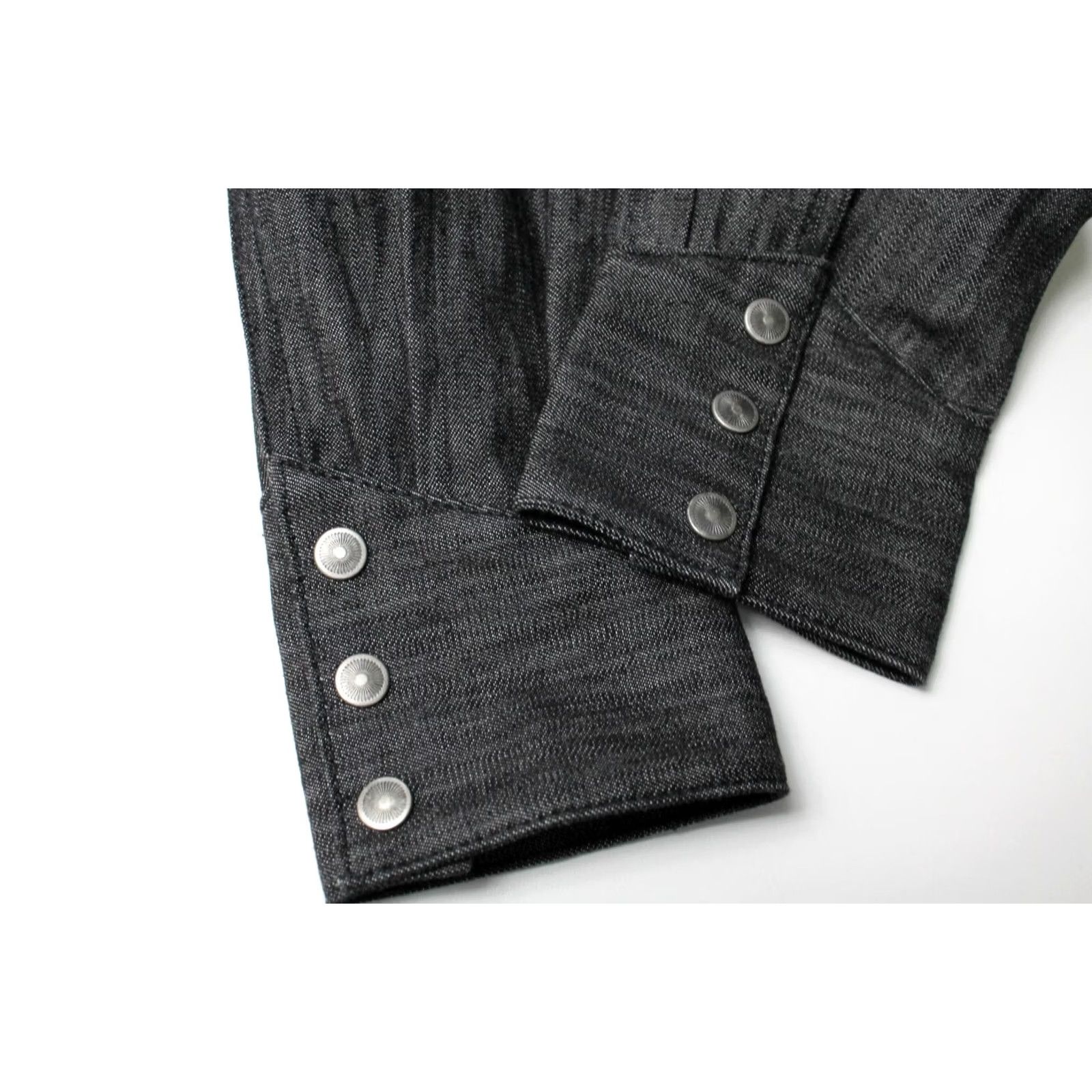 Diesel DIESEL Shirt Women's SMALL Casual Buttoned Western Slimming Denim Grey Size S / US 4 / IT 40 - 5 Thumbnail