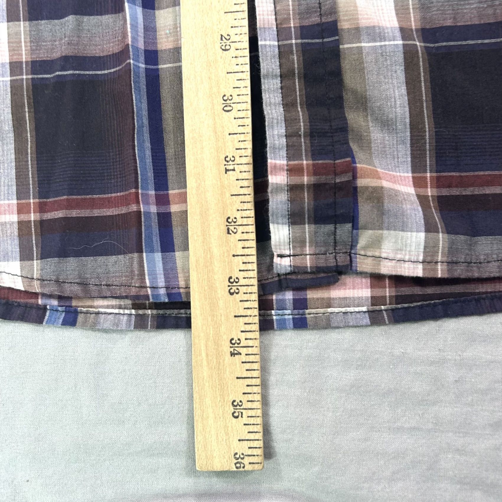 Vintage Bit & Bridle Shirt Mens Large Tall Blue Plaid Pearl Snap Western Cowboy Adult Size US L / EU 52-54 / 3 - 5 Thumbnail