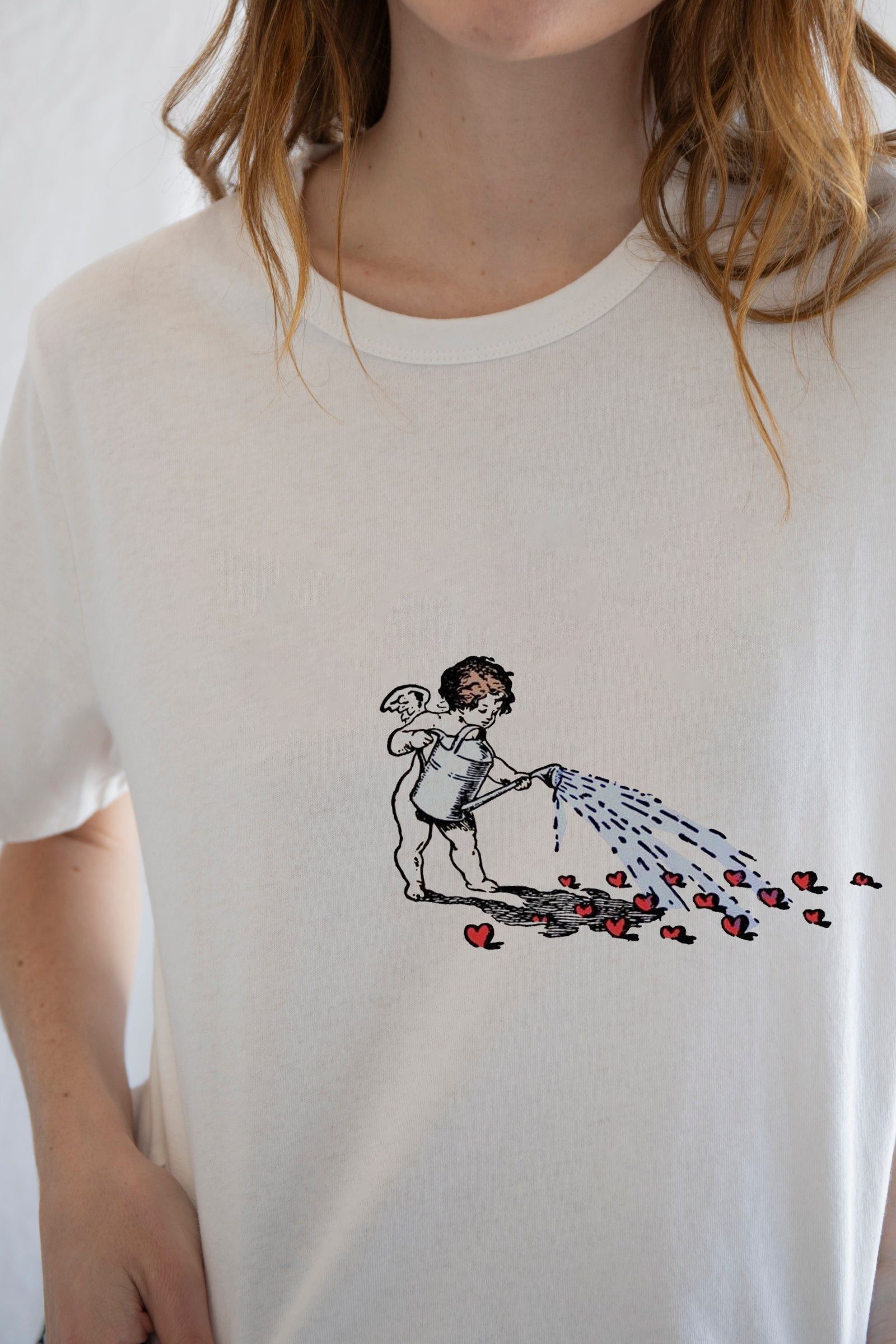 Designer × Vintage Vintage Cherub Tee – Soft Romance Meets Retro Edge Size L / US 10 / IT 46 - 3 Thumbnail