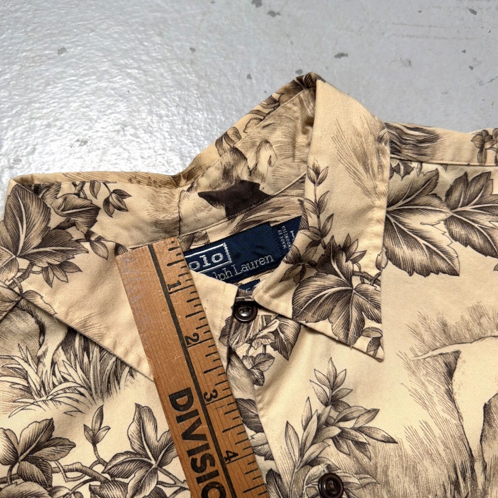 Polo Ralph Lauren Vintage Polo Ralph Lauren Dog Hunting Floral All Over Print Button Shirt L Mens Size US L / EU 52-54 / 3 - 4 Thumbnail