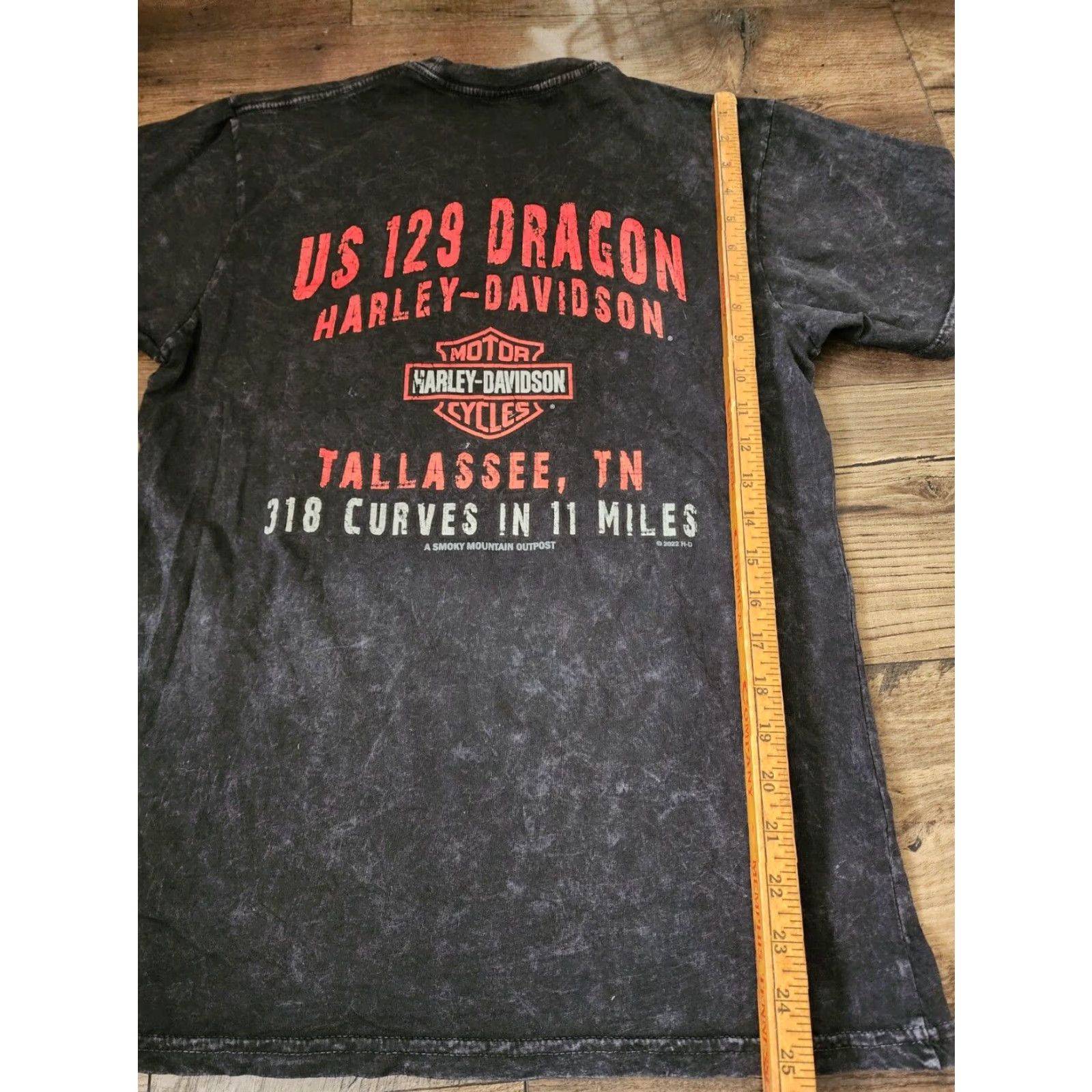 Harley Davidson Harley Davidson Double Sided T Shirt Mens Black Short Sleeve US 129 Dragon Tallassee Tennessee Motorcycle Size US S / EU 44-46 / 1 - 2 Thumbnail