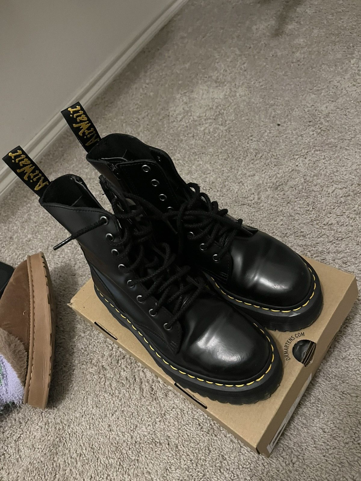 Dr. Martens Dr martens black platform boots Size US 8 / IT 38 - 1 Thumbnail