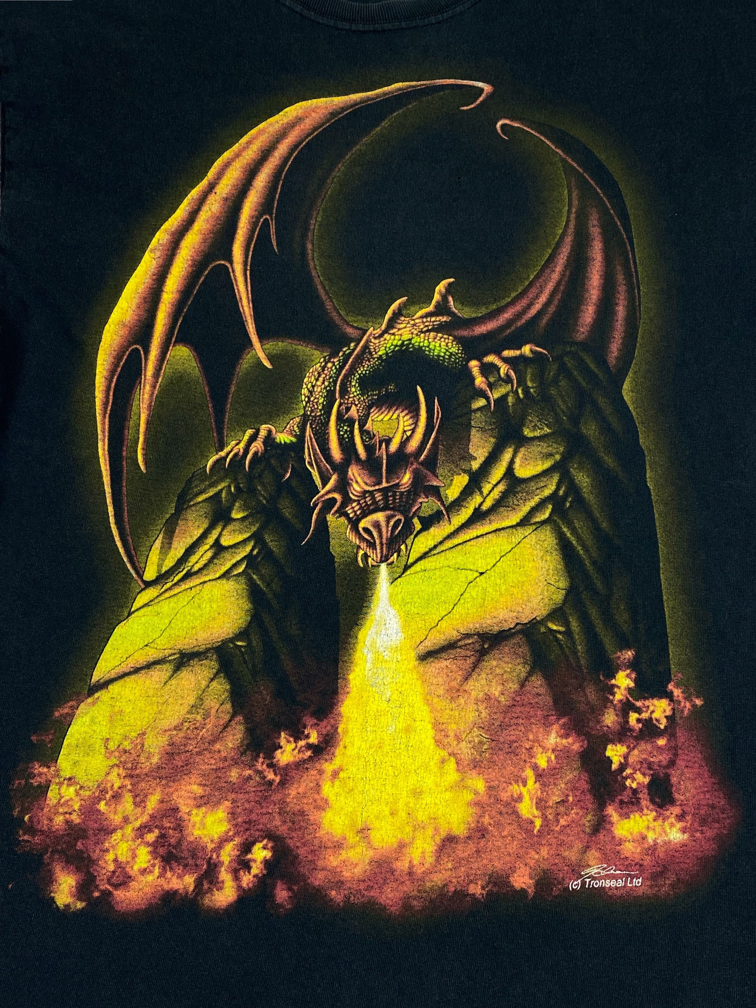 Other Vintage DRAGON GIDLAN T-Shirt Tronseal Y2k M606 Size US M / EU 48-50 / 2 - 4 Thumbnail