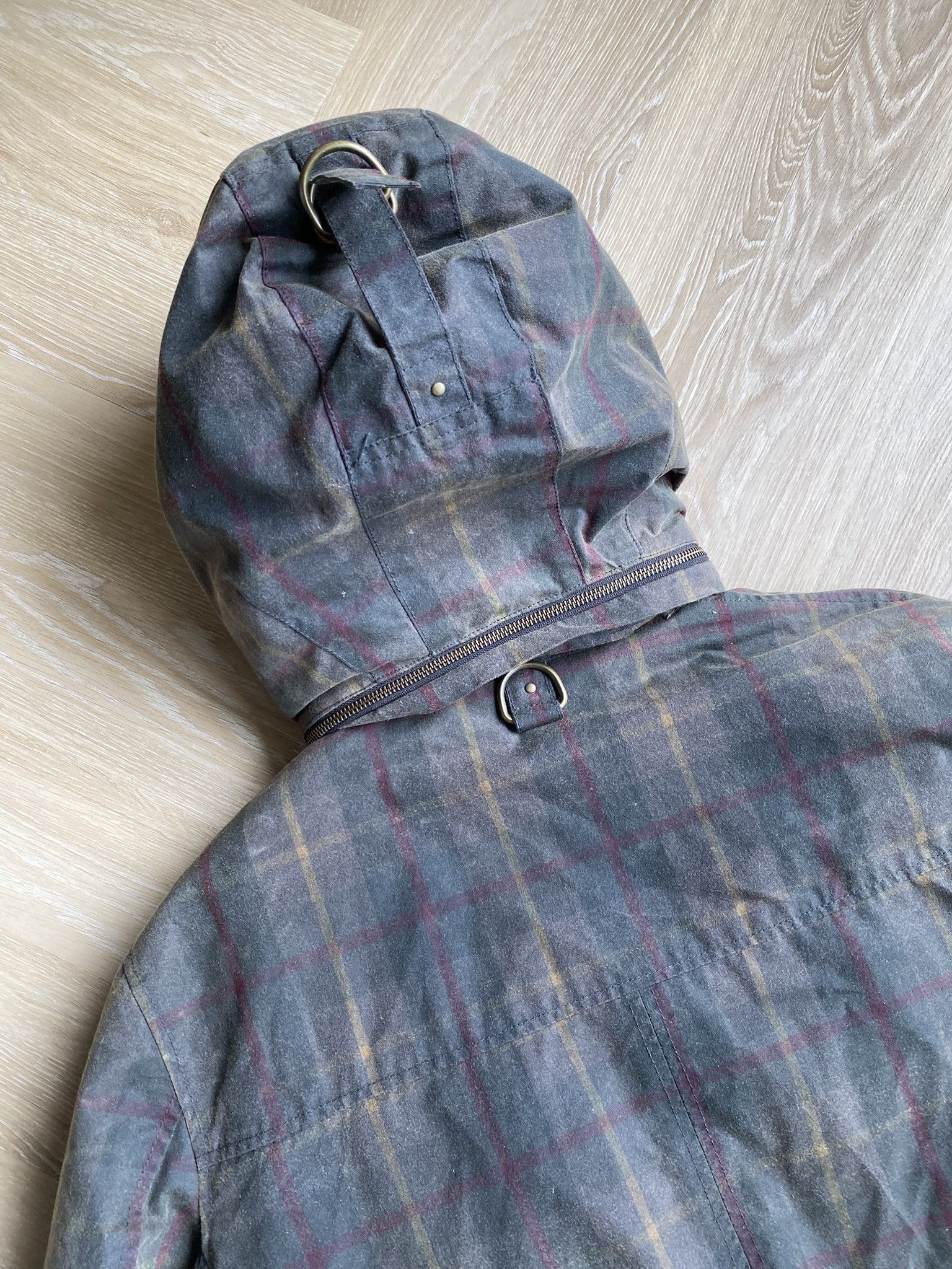 NN07 Waxed Check Coat - British Millerain Fabric Size US XL / EU 56 / 4 - 20 Thumbnail