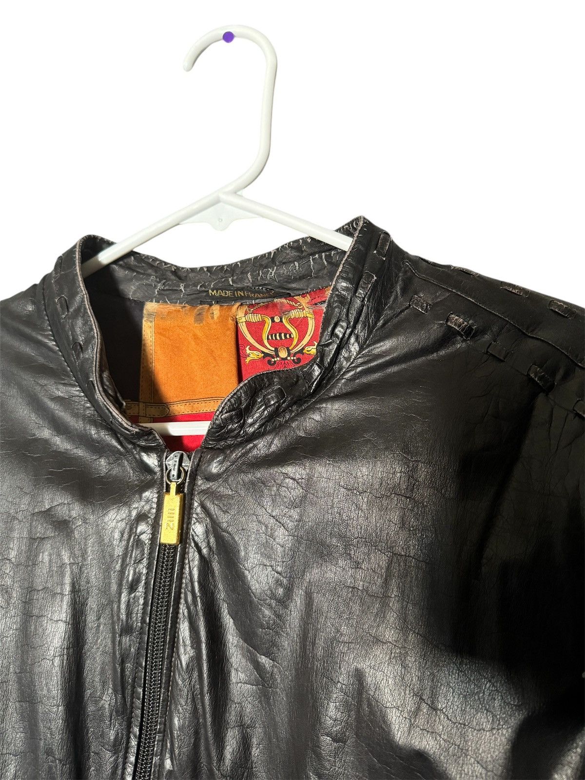 Zilli leather jacket sales