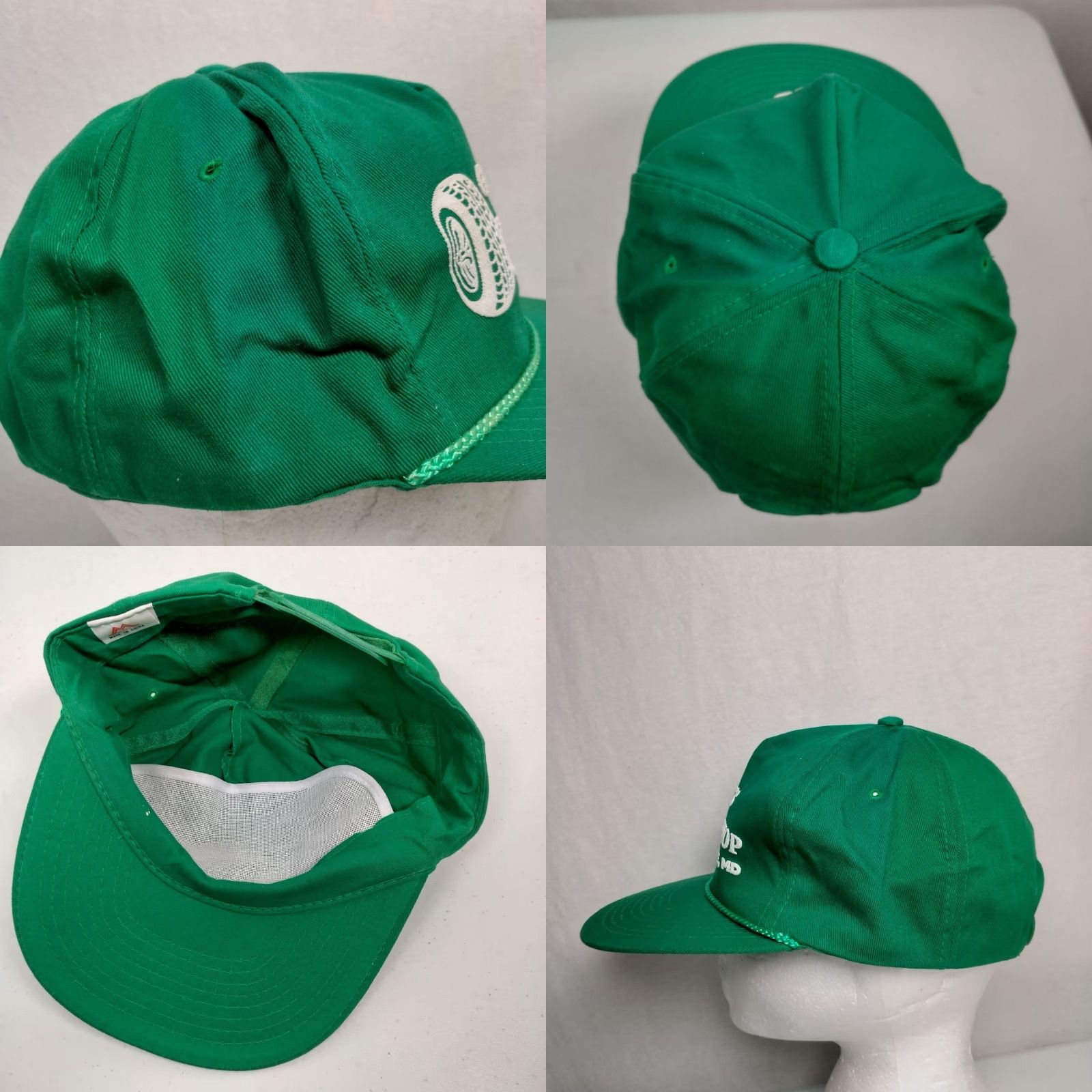 Vintage VINTAGE Mohr's Baseball Cap Men Adjustable Green Grant s ville Maryland Tire Shop Auto Tires Theme Cotton Polyester Canvas Size ONE SIZE - 8 Thumbnail