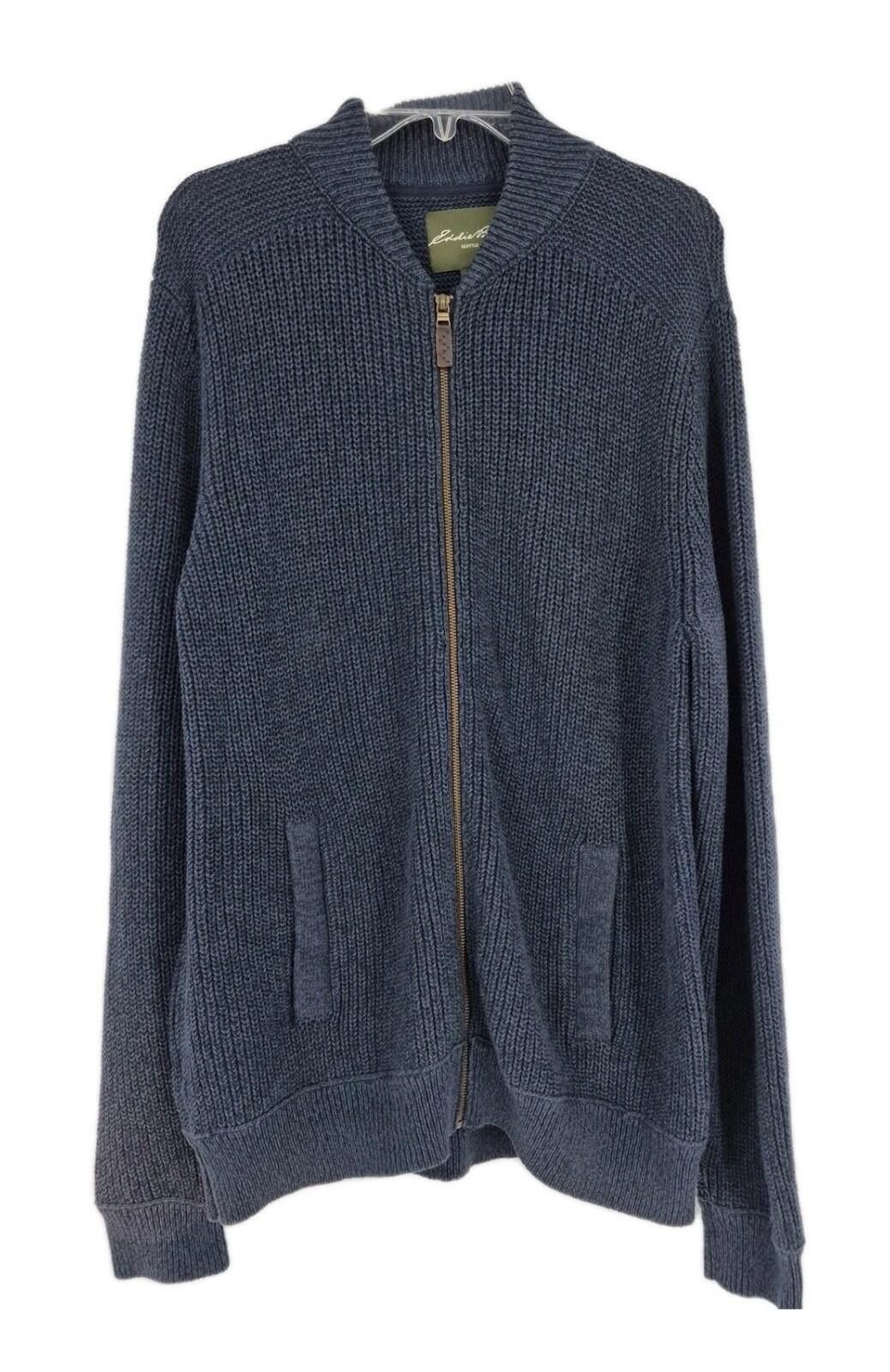 Eddie Bauer XLT Eddie Bauer Men’s Ribbed Knit Full Zip Mock Neck Sweater Size US XL / EU 56 / 4 - 2 Thumbnail