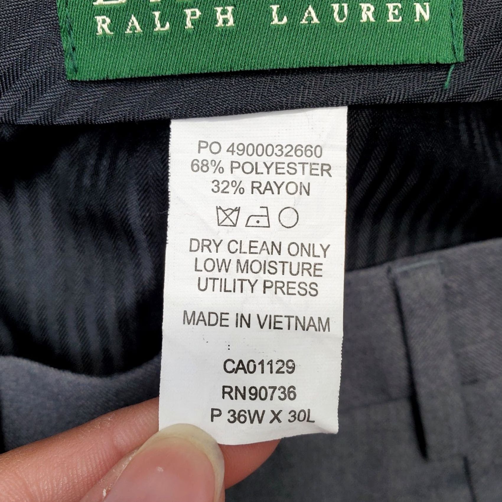 Ralph Lauren Lauren Ralph Lauren Dress Pants Mens 36/30 Gray Stretch High Waist Slash Pockets Dress Pants Mens Size 36 Gray Regular Wide Readability Size US 36 / EU 52 - 7 Thumbnail