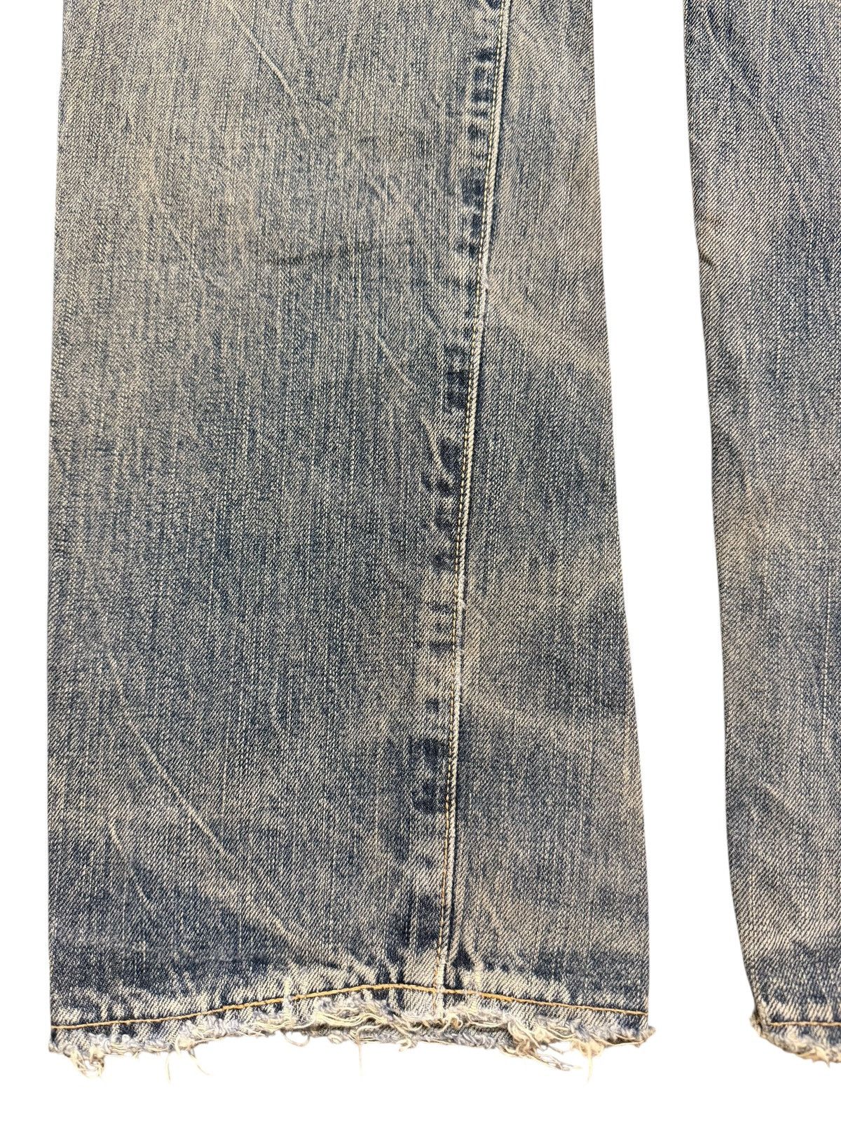 Edwin Vintage Edwin 505 Selvedge Mud Wash Faded Distressed Style Size US 31 - 7 Thumbnail