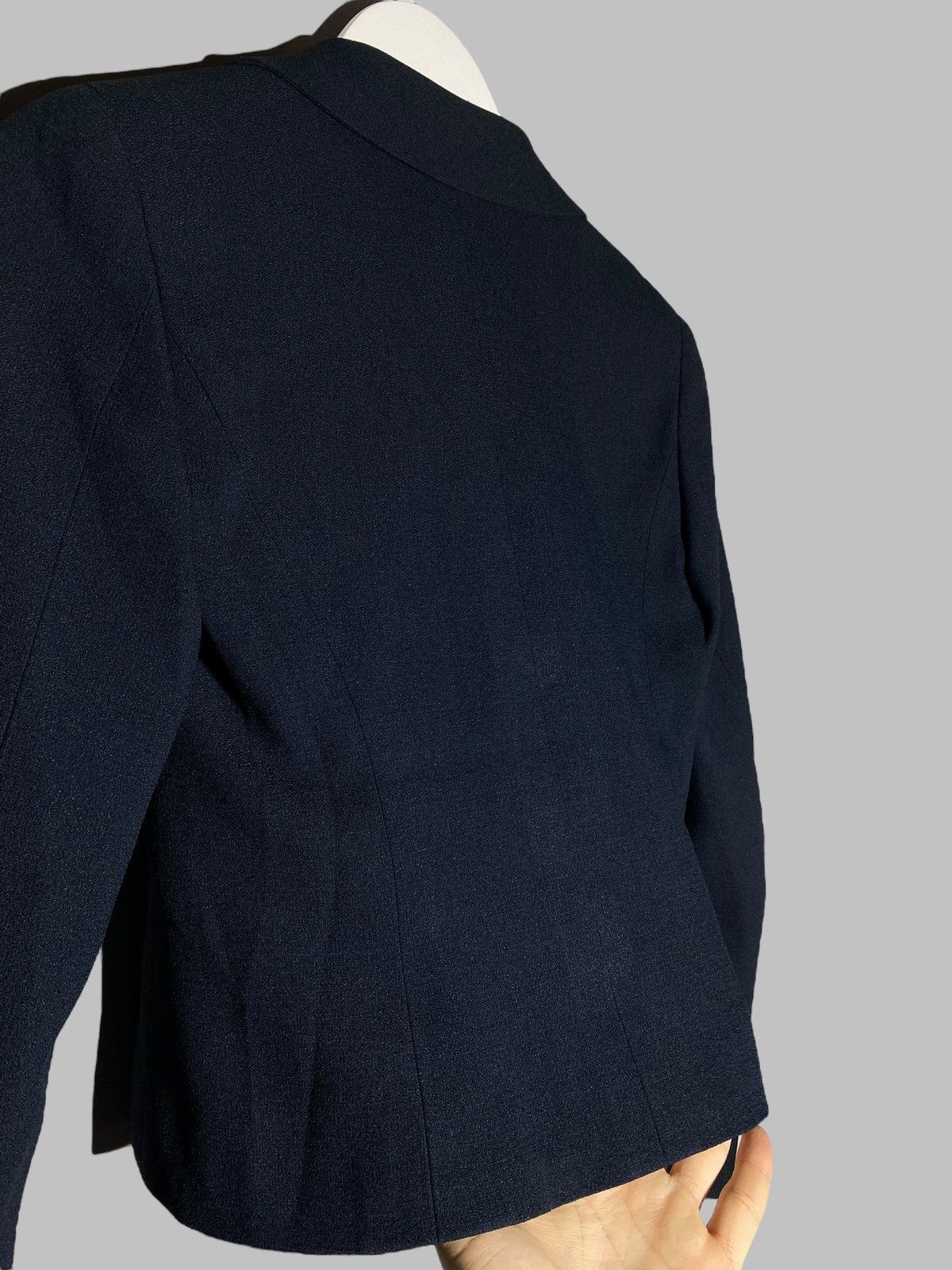 Chanel Chanel Navy Blue Blazer Embellished Rhinestone Button Jacket Size XS / US 0-2 / IT 36-38 - 19 Thumbnail