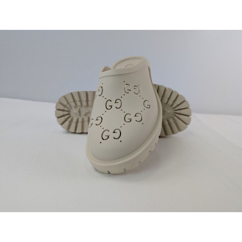 Gucci o1rshd1 GG Monogram Back Open Slip-On Sandal Size: 13.5 Size US 14 / EU 47 - 13 Thumbnail