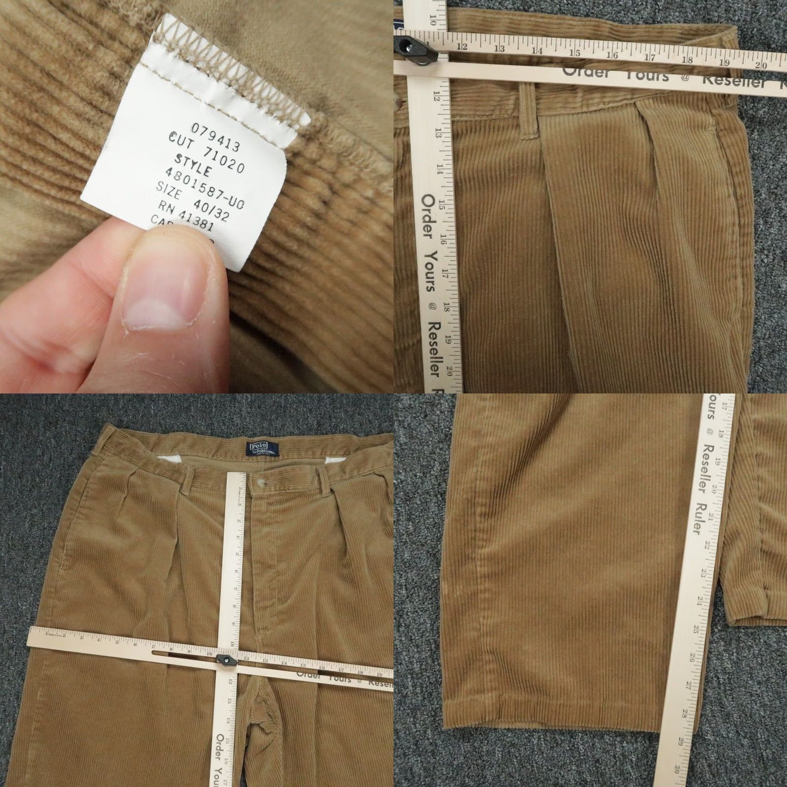 Polo Ralph Lauren VINTAGE Polo Ralph Lauren Pants Mens 38x30 Brown Corduroy Double Pleat USA Polo Ralph Lauren Pants Mens 38x30 Brown Corduroy Double Pleat USA Size US M / EU 48-50 / 2 - 8 Thumbnail