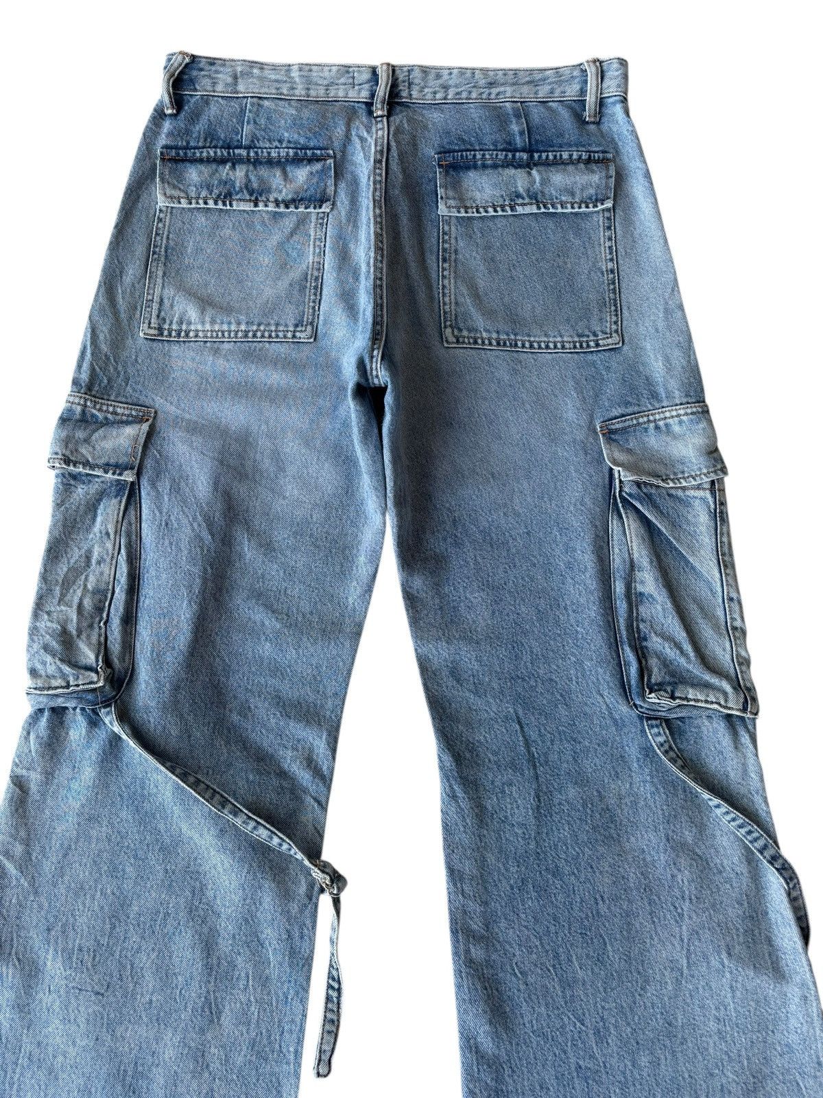 If Six Was Nine 💥SICK BAGGY FLARE MULTI POCKET CARGO JEANS ZARA BAGGY JEAN Size US 35 - 6 Thumbnail