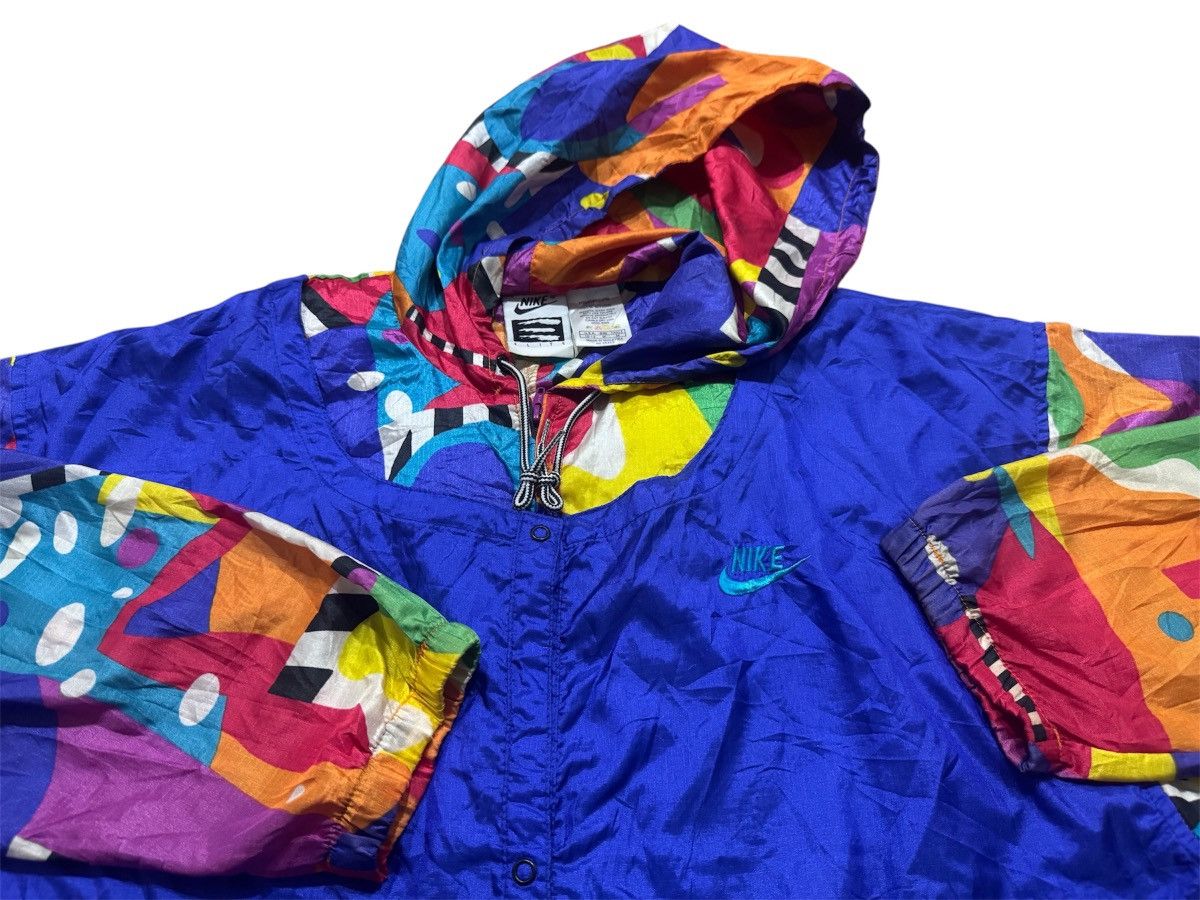 Nike Rare*Vintage 90’s Nike Elite Windbreaker Multi Colour Size US M / EU 48-50 / 2 - 3 Thumbnail