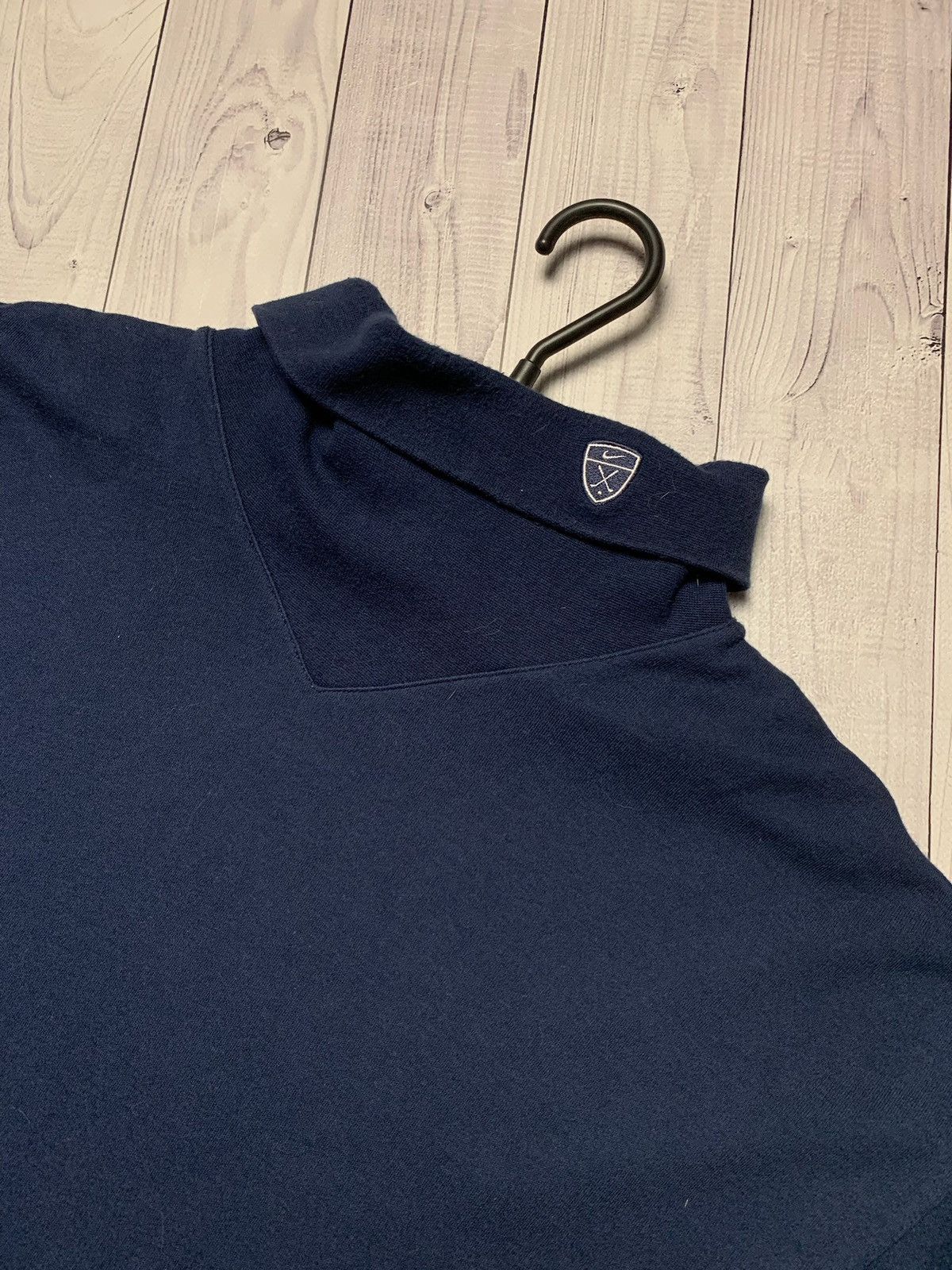 Nike Nike vintage turtle neck long sleeve tee size L navy Size US L / EU 52-54 / 3 - 3 Thumbnail