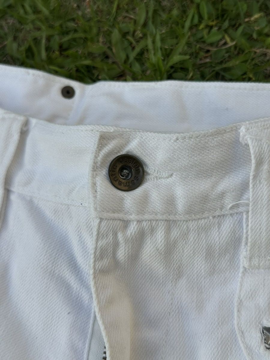 semanticdesign Semanticdesign Studded Pocket Flare White Denim Size US 30 / EU 46 - 6 Thumbnail