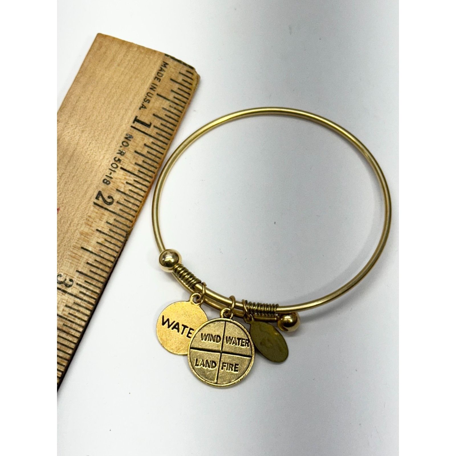 Vintage Vintage four element charm bracelet bangle Size ONE SIZE - 3 Thumbnail